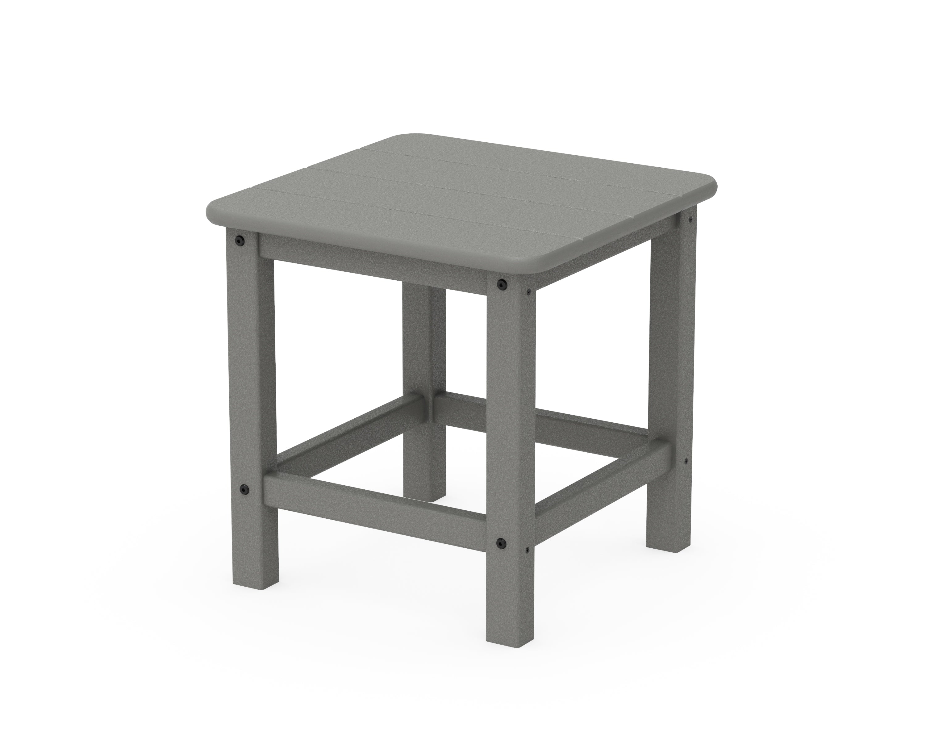 POLYWOOD® Seashell 18" Side Table in Slate Grey