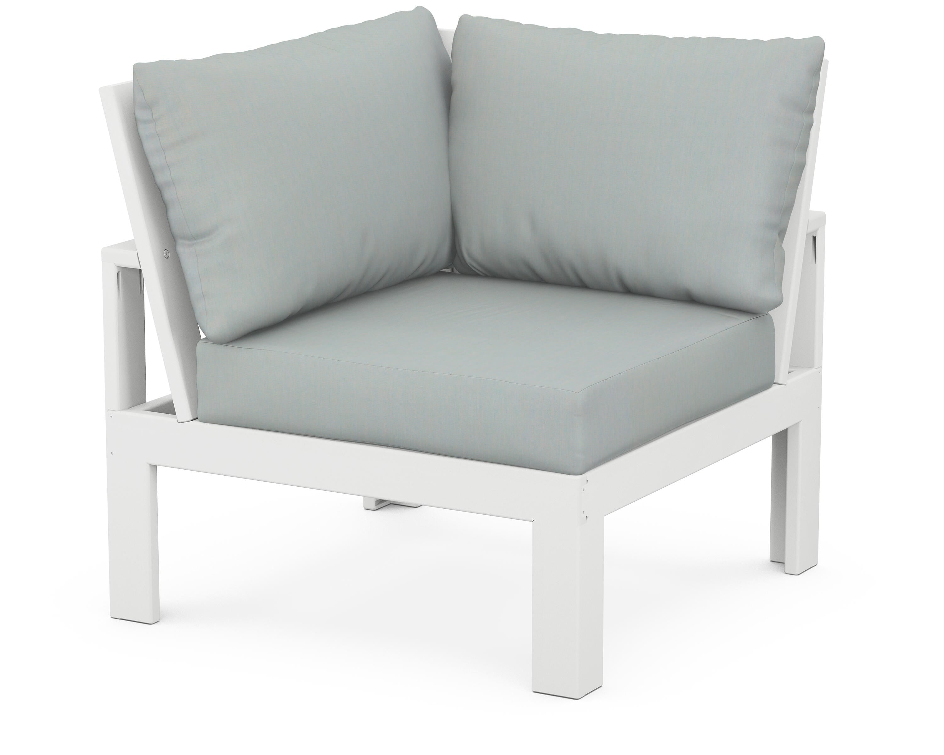 Unbranded Modular Corner Chair in White / Spa