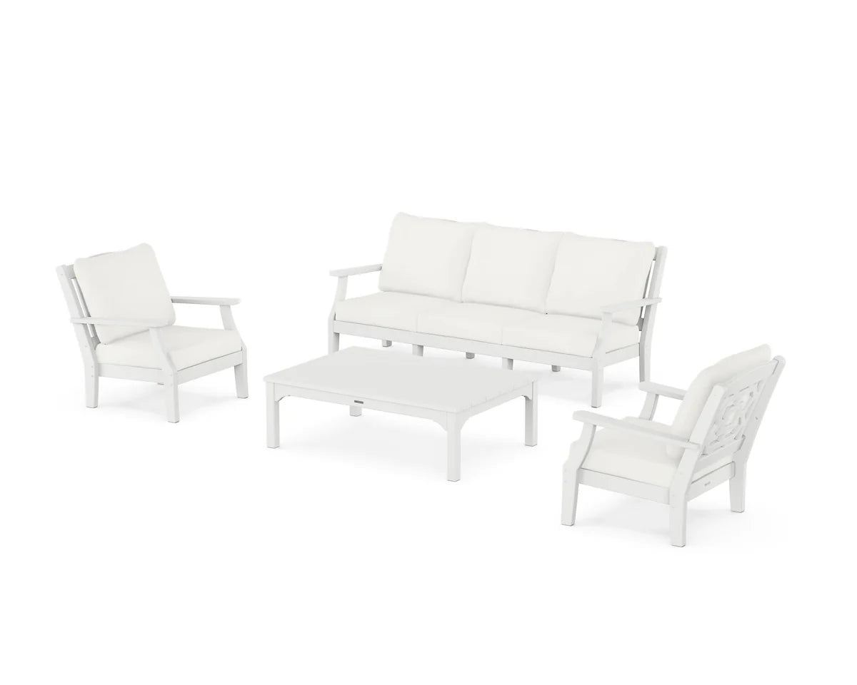 Chinoiserie 4-Piece Deep Seating Set with Sofa