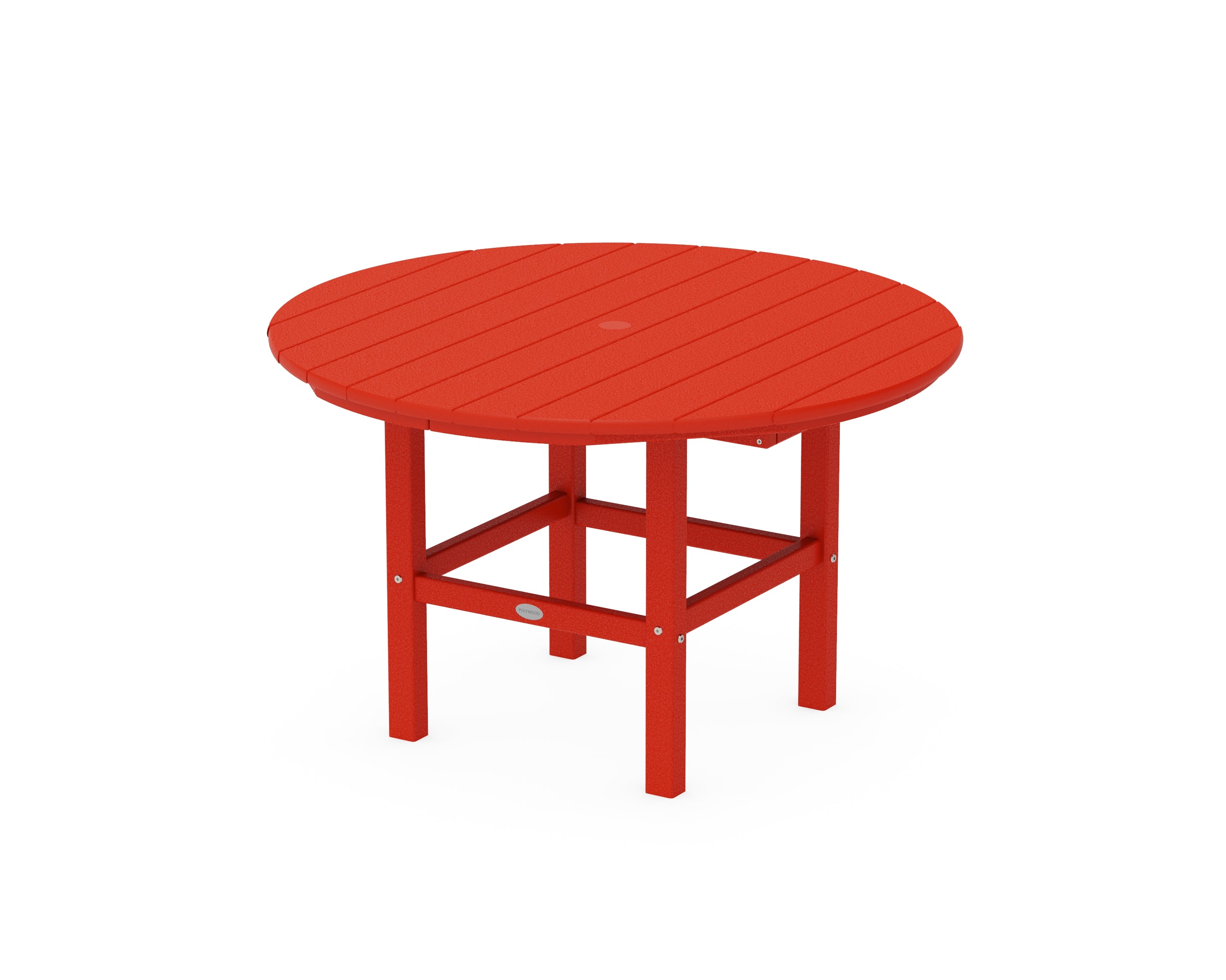 POLYWOOD® Kids 37" Dining Table in Sunset Red