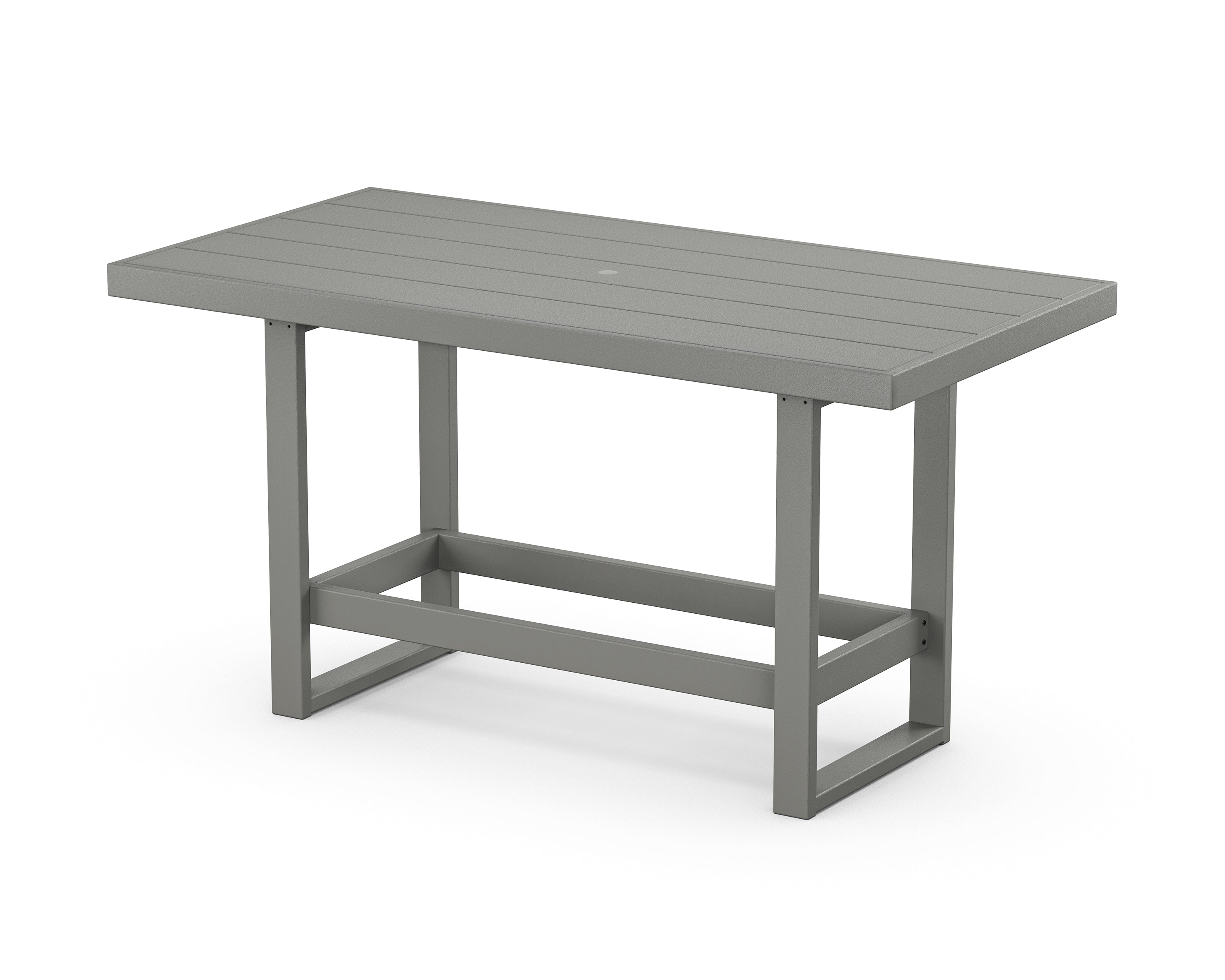 POLYWOOD® EDGE 40" x 78" Bar Table in Slate Grey