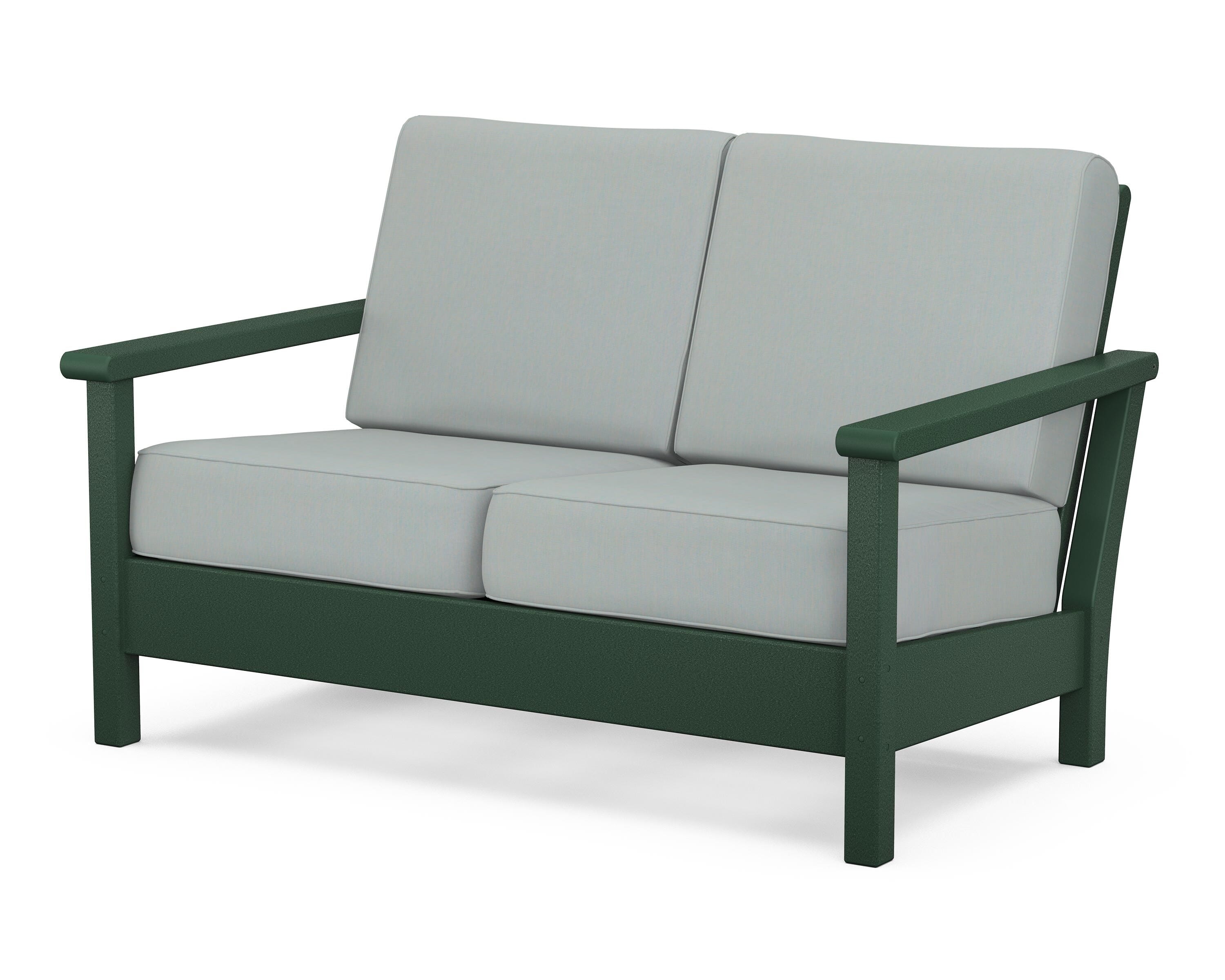POLYWOOD® Harbour Deep Seating Loveseat in Green / Spa