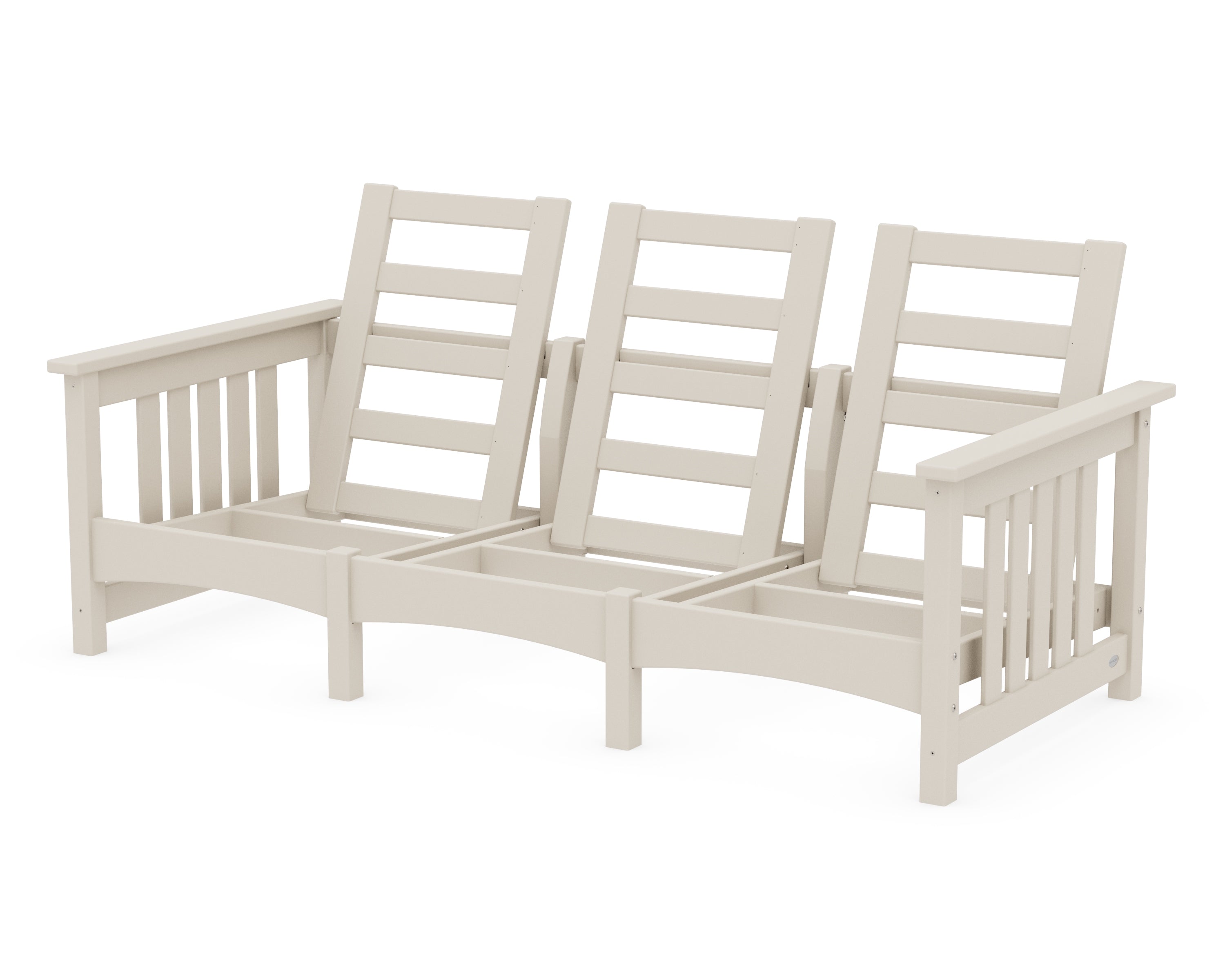 POLYWOOD® Club Mission Sofa Frame in Sand