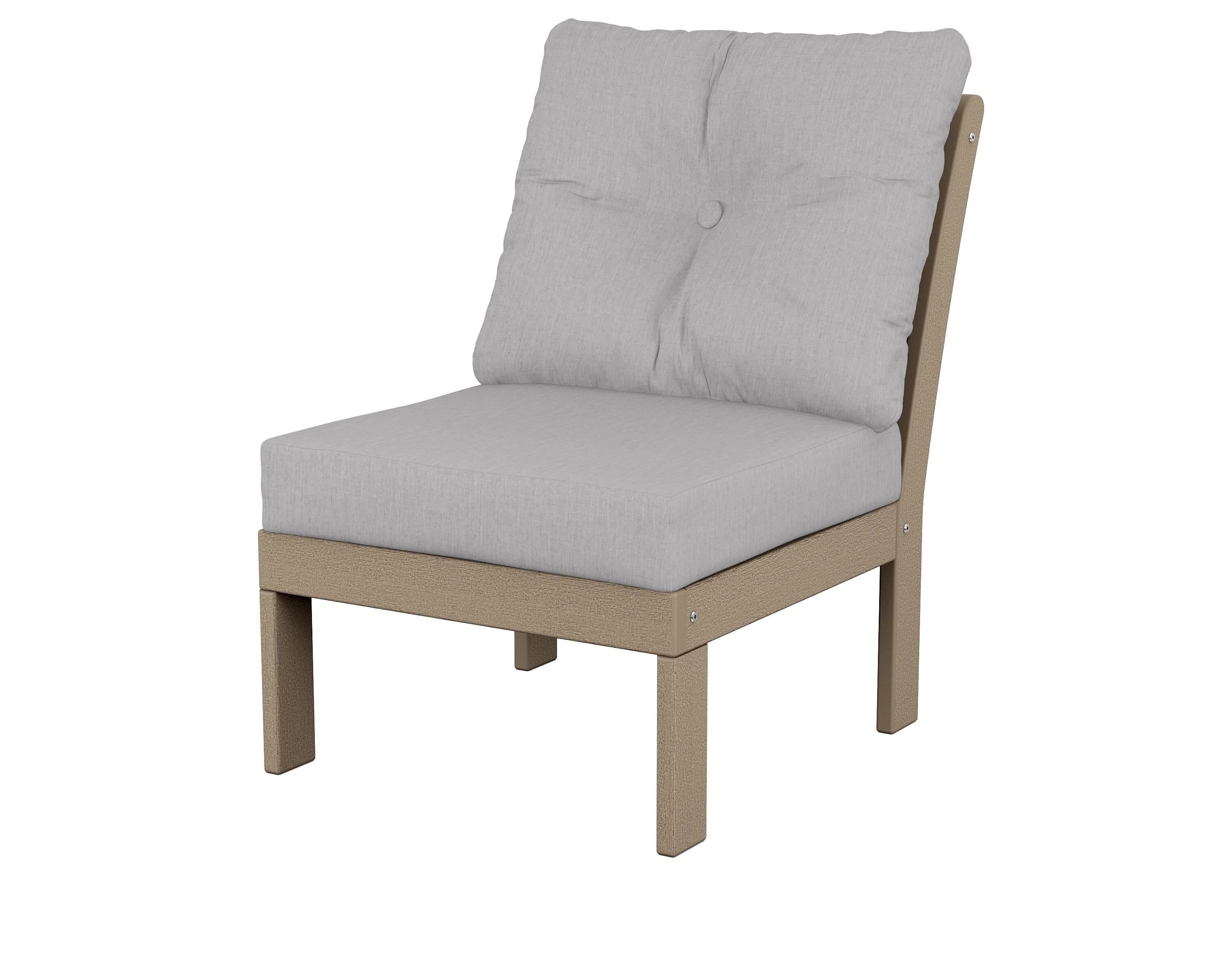 POLYWOOD® Vineyard Modular Armless Chair in Vintage Sahara / Granite