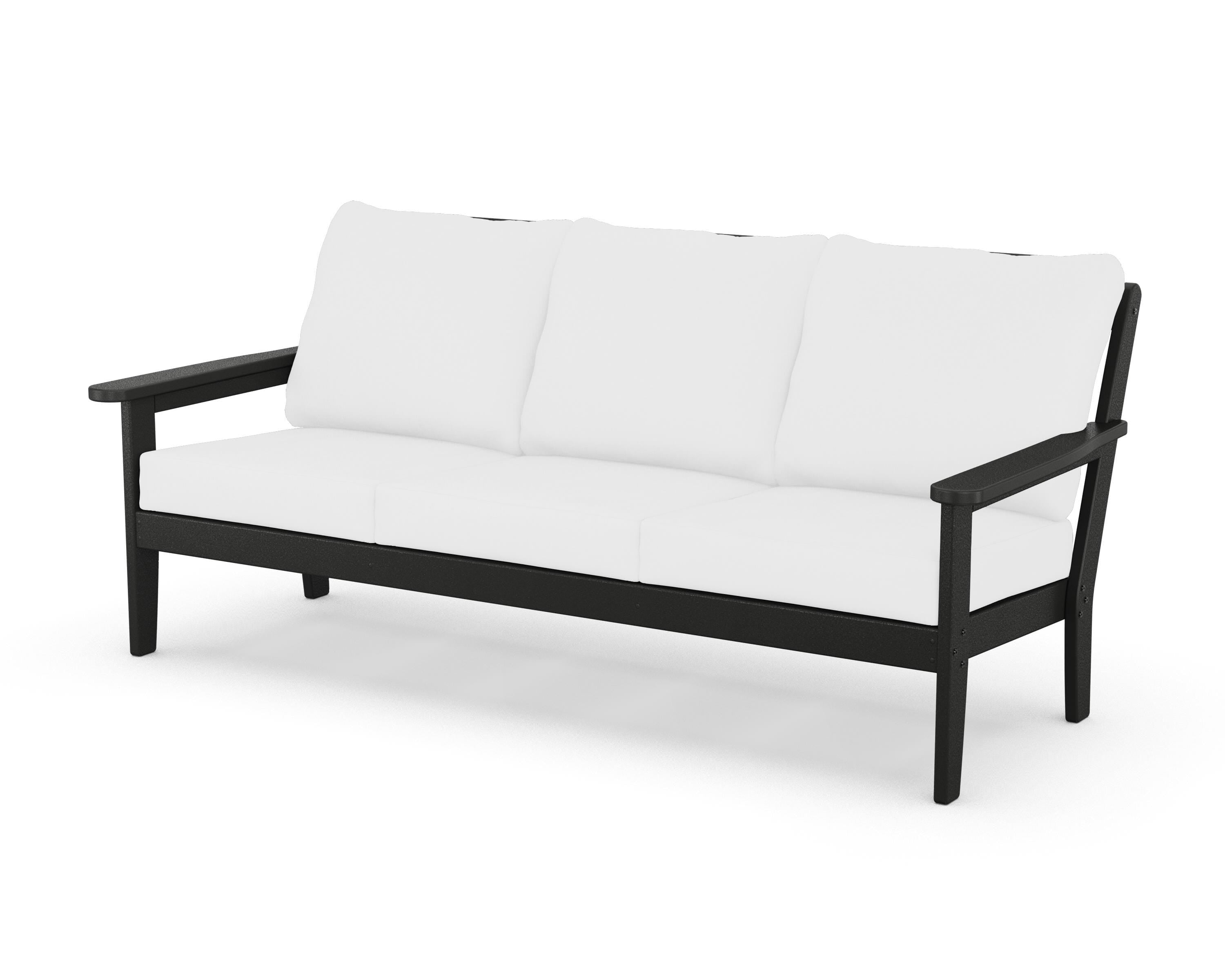 Country Living Cottage Deep Seating Sofa in Black / Natural