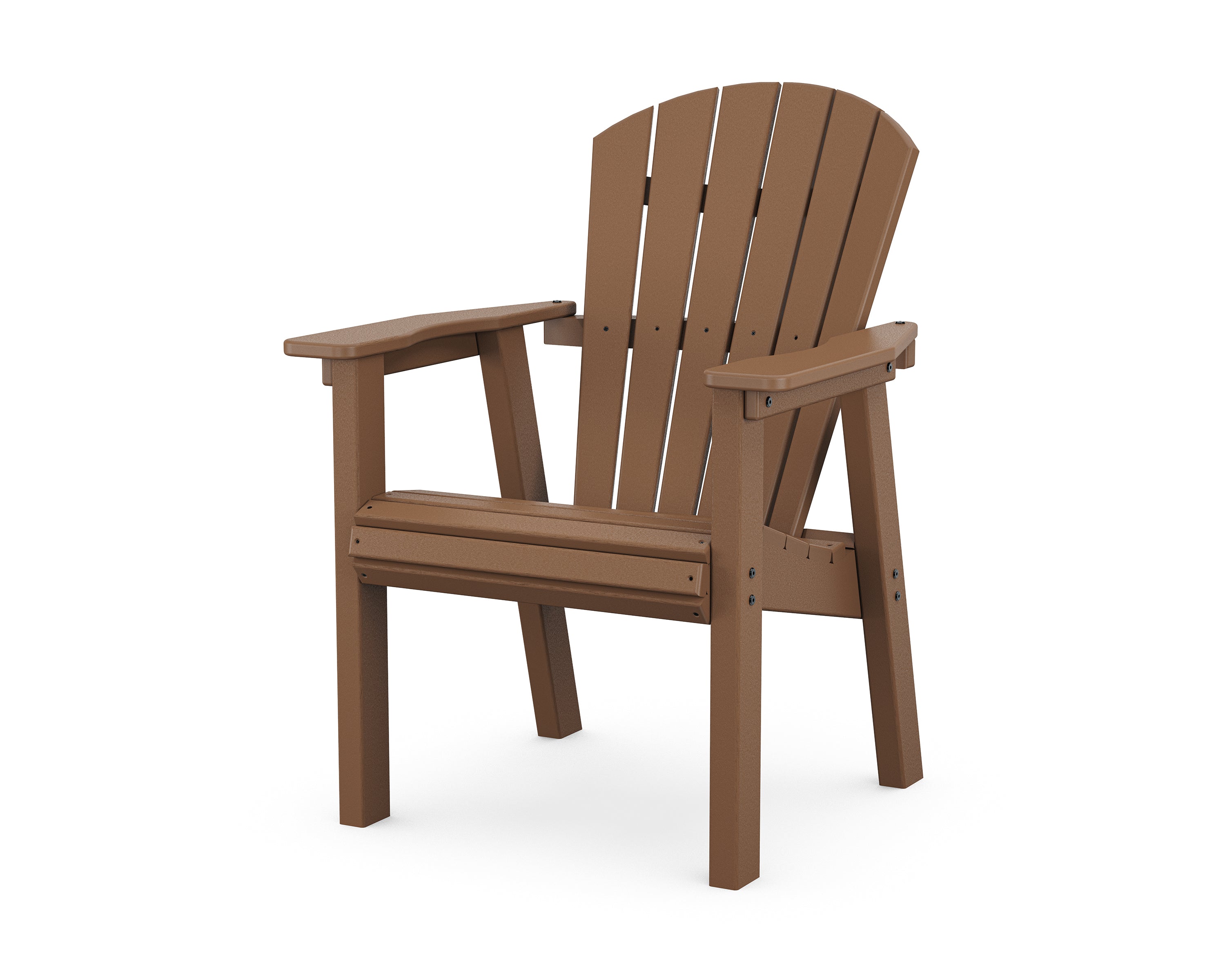 POLYWOOD® Seashell Dining Chair in Teak