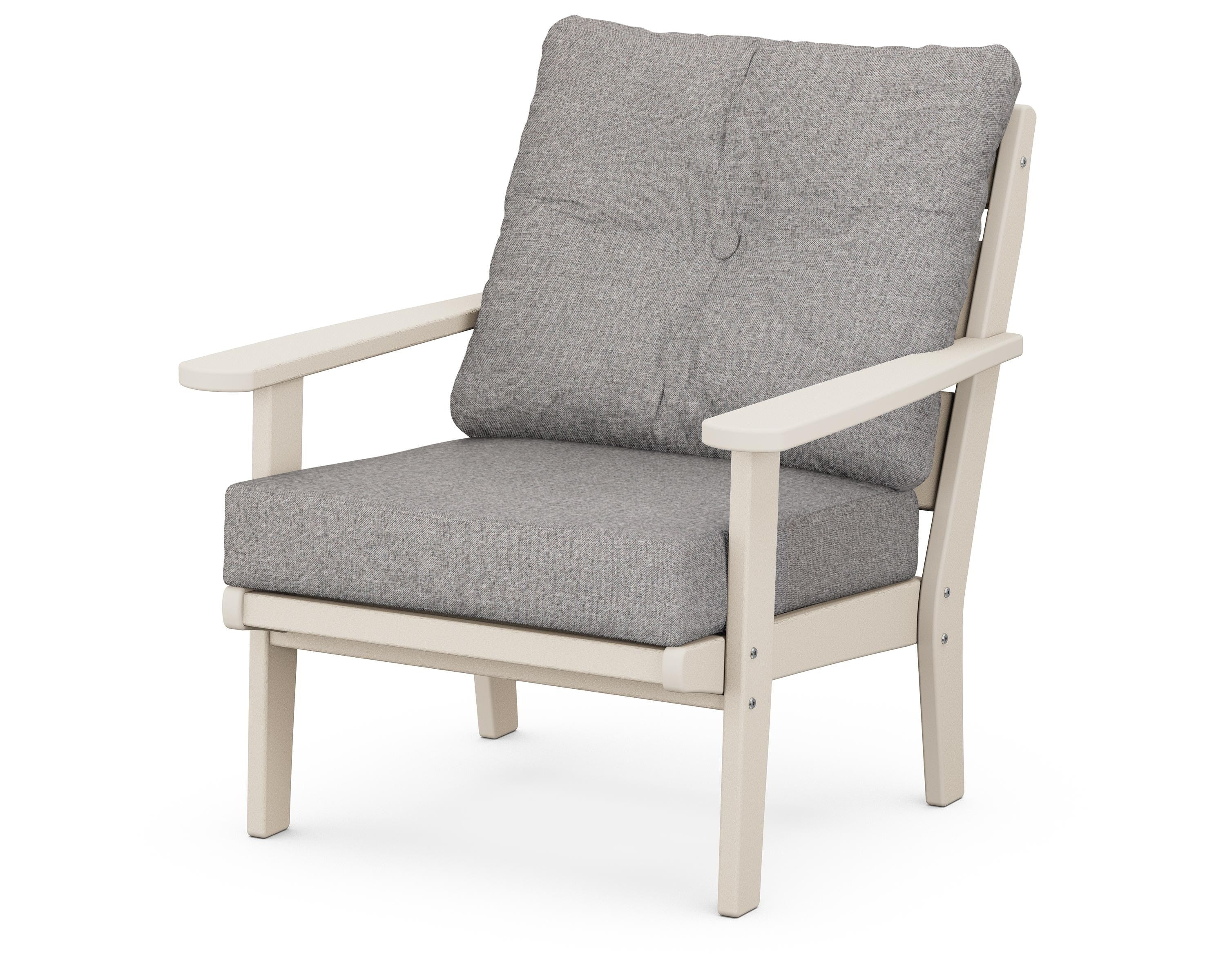 POLYWOOD® Lakeside Deep Seating Chair in Sand / Grey Mist