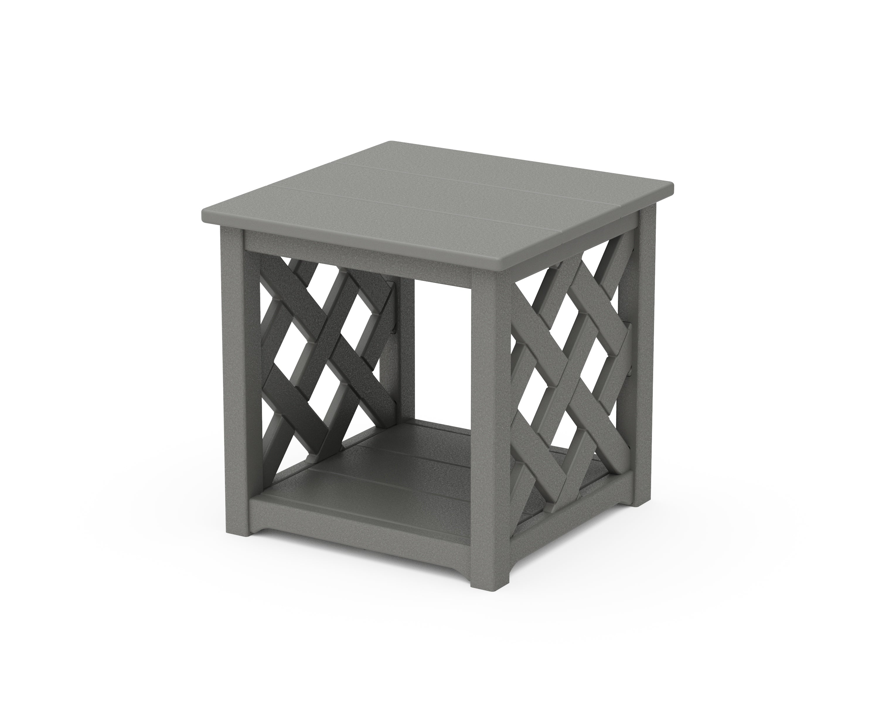 Country Living Wovendale Accent Table in Slate Grey