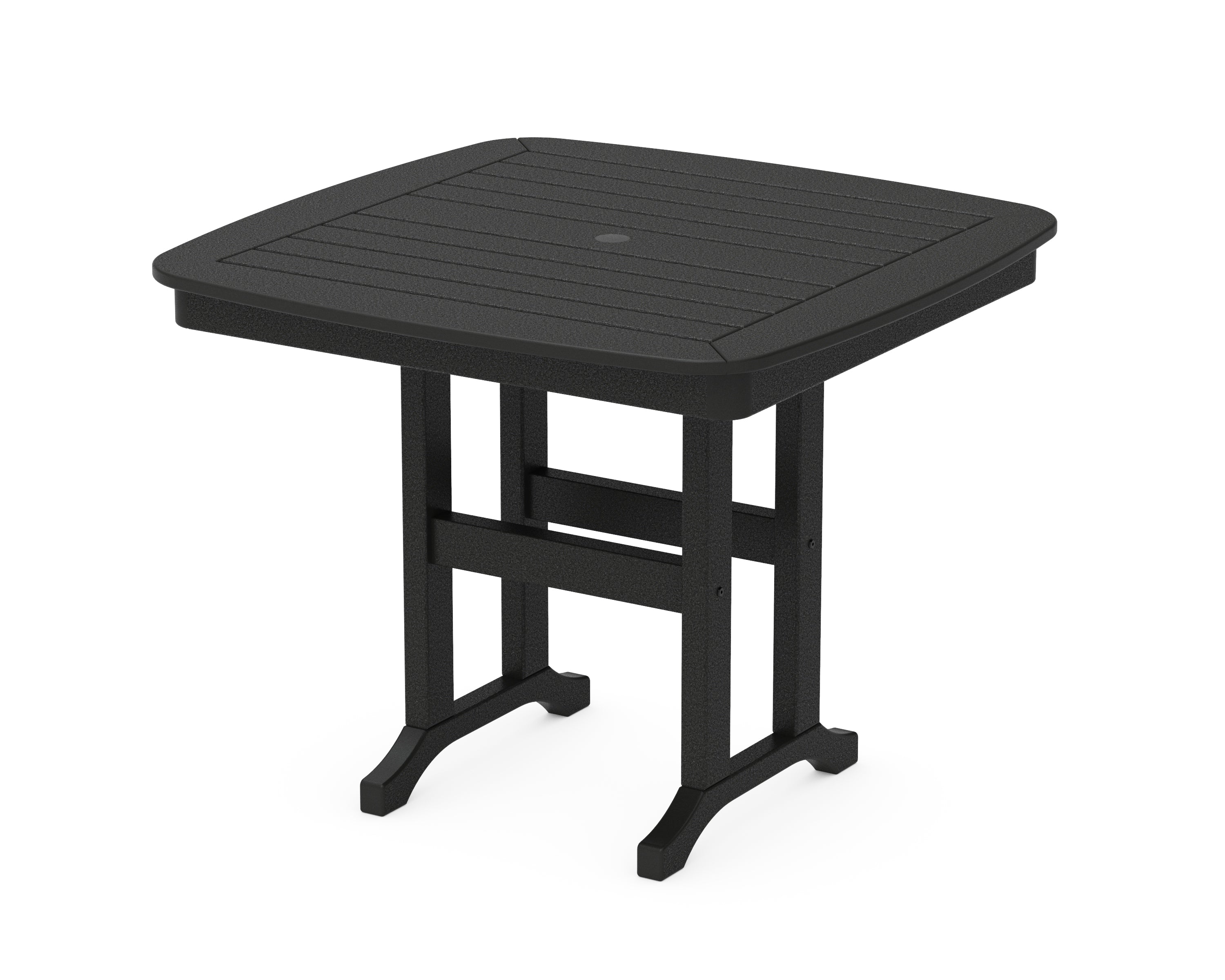 POLYWOOD® Nautical 37" Dining Table in Black