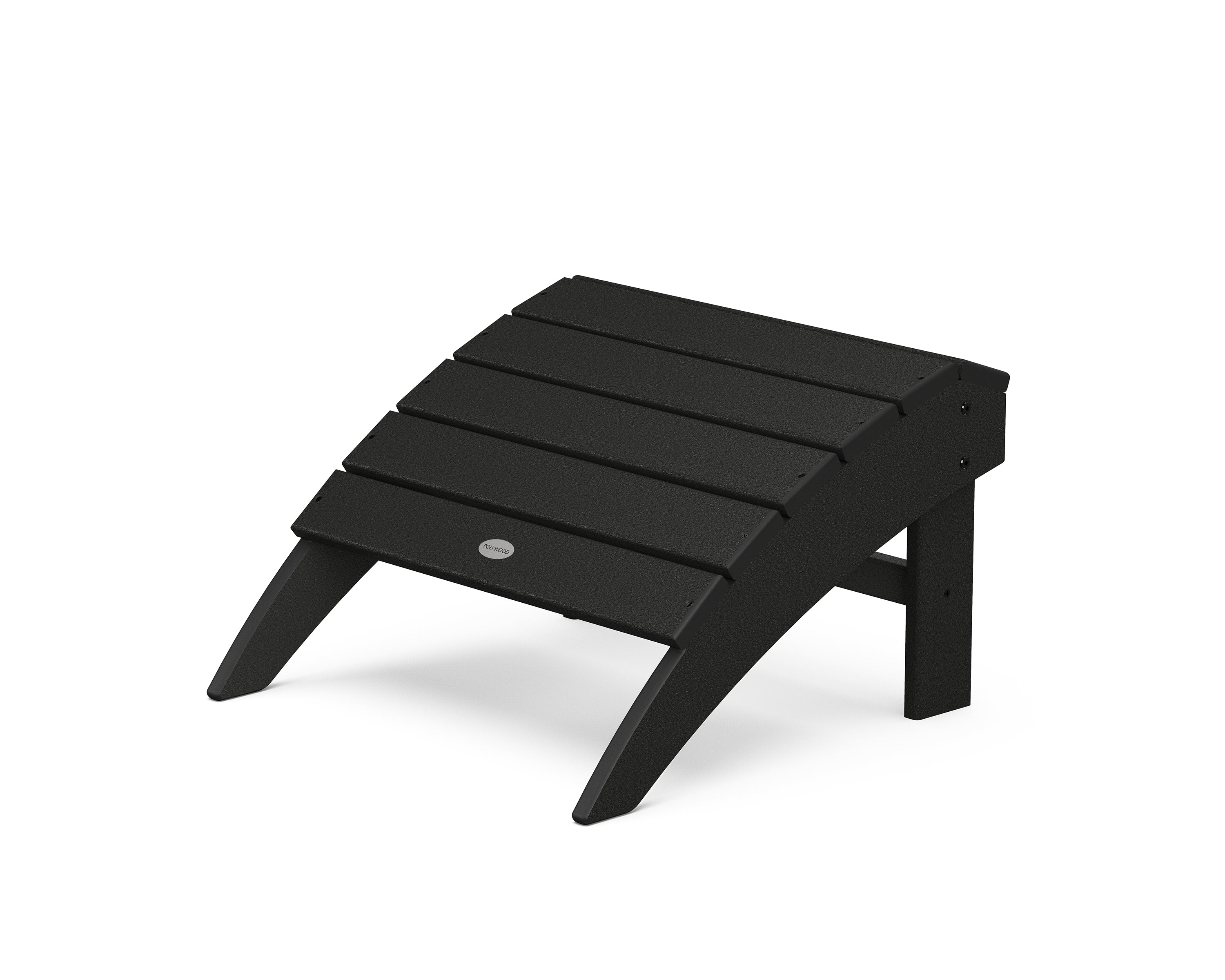 POLYWOOD® Vineyard Adirondack Ottoman in Black