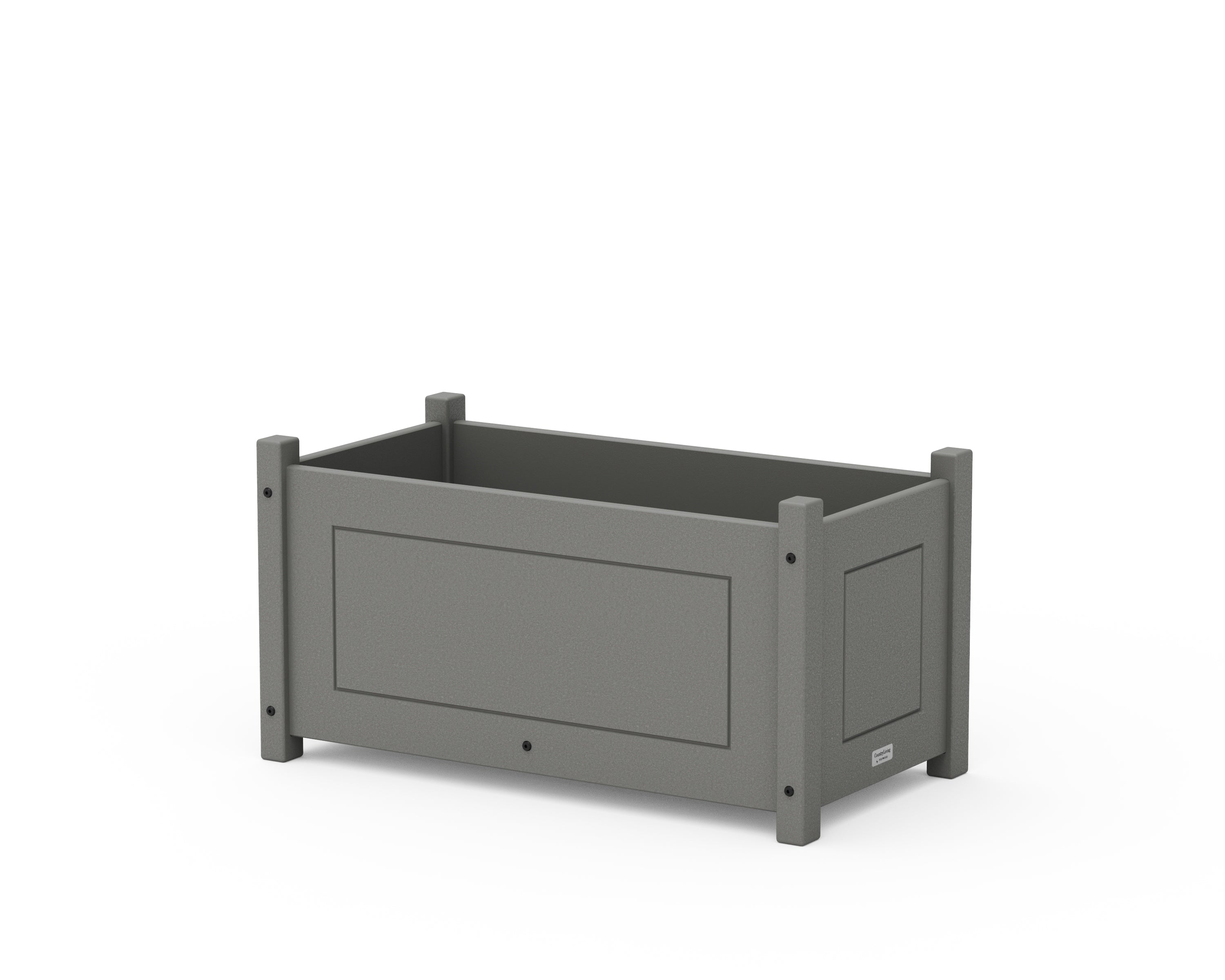 Country Living Country Living Rectangle Double Planter Box in Slate Grey