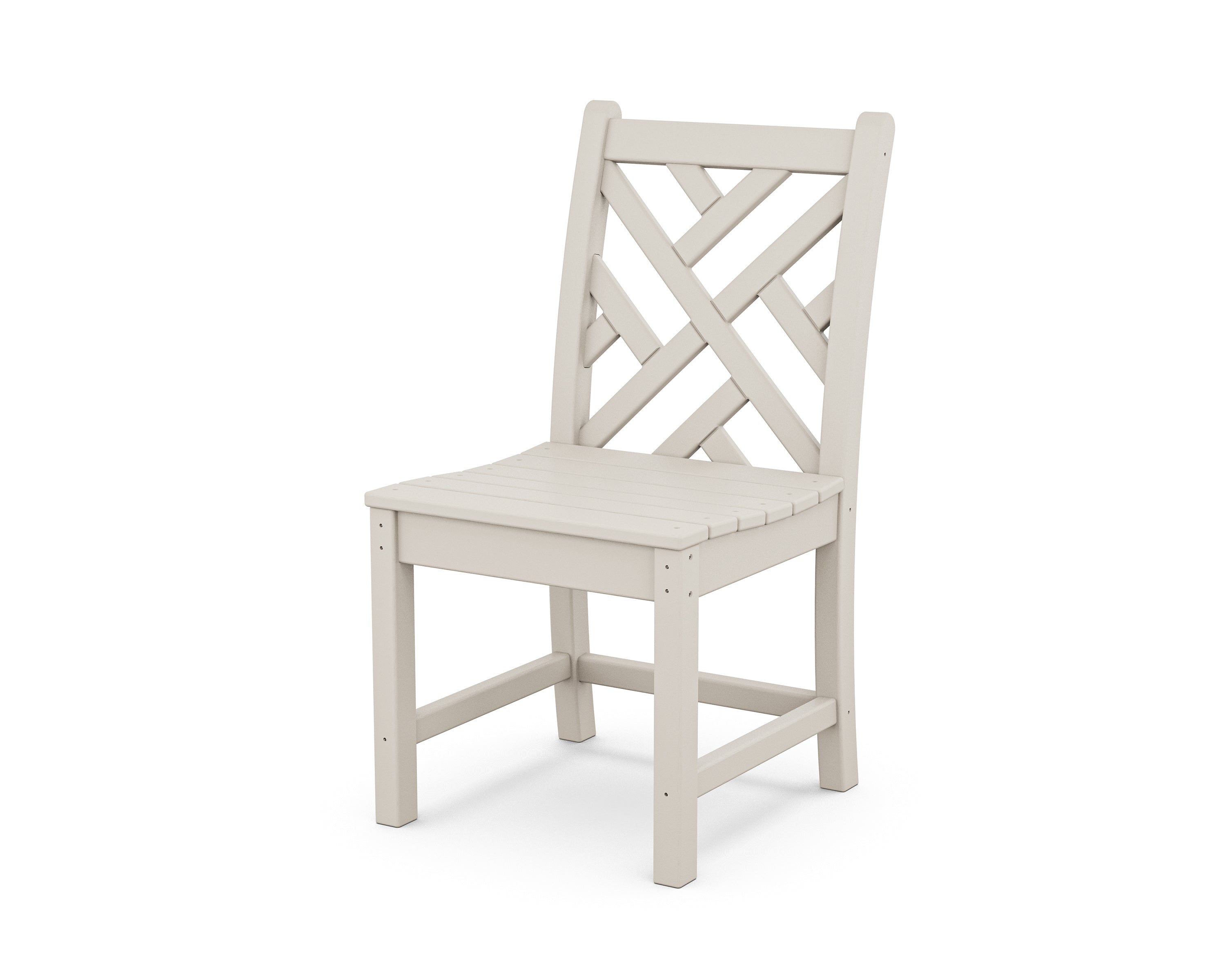 POLYWOOD® Chippendale Dining Side Chair in Sand