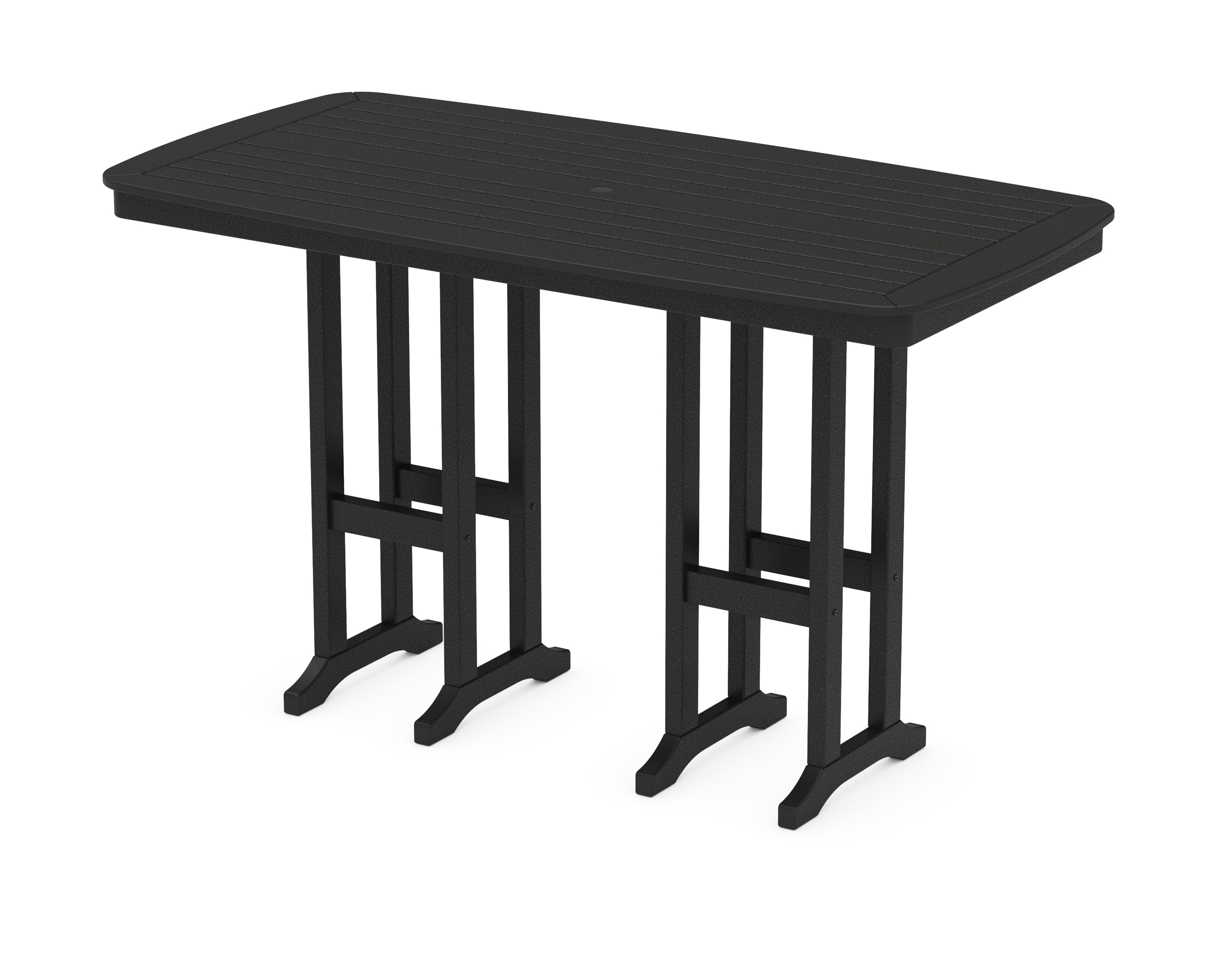 POLYWOOD® Nautical 37" x 72" Bar Table in Black