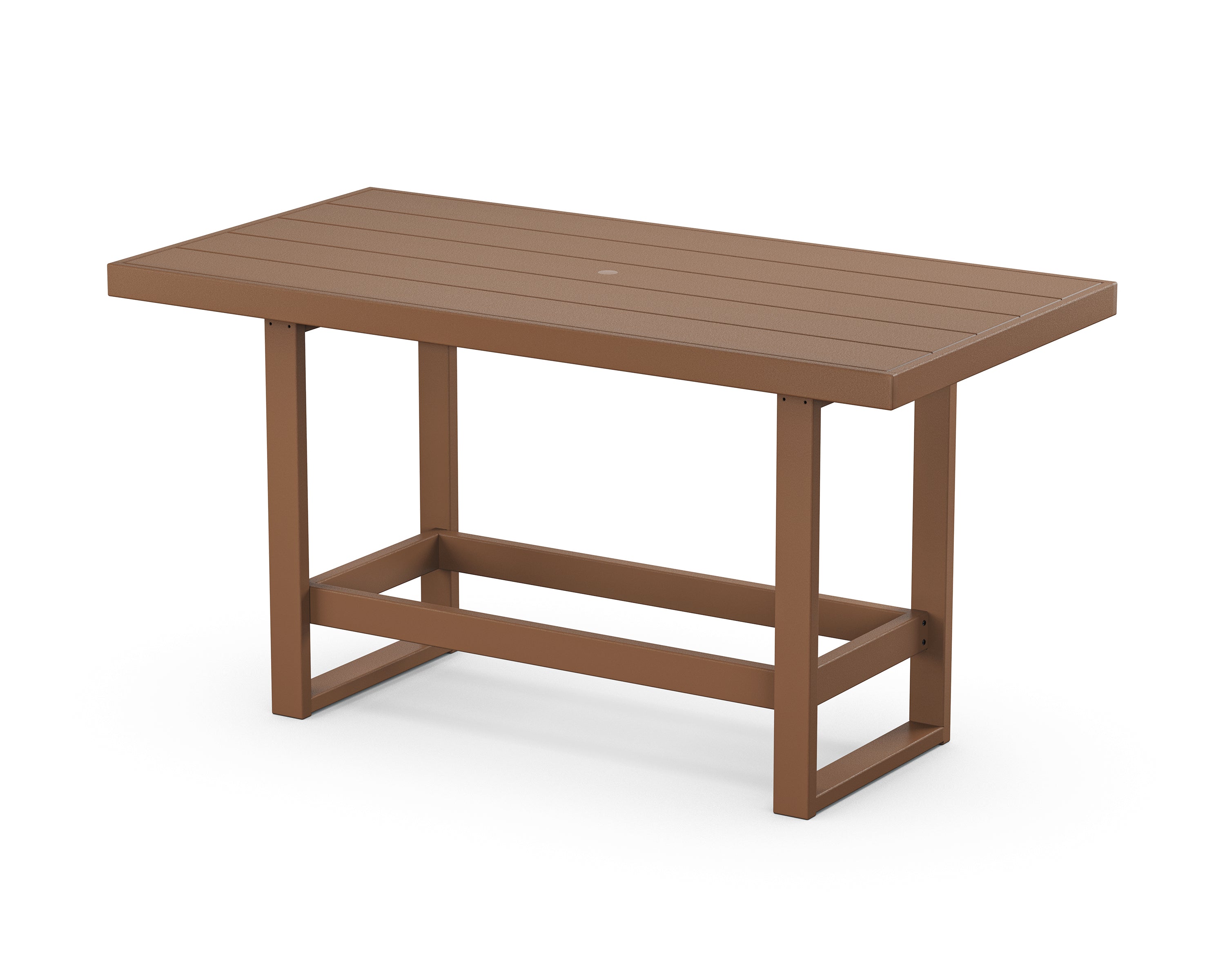 POLYWOOD® EDGE 40" x 78" Bar Table in Teak