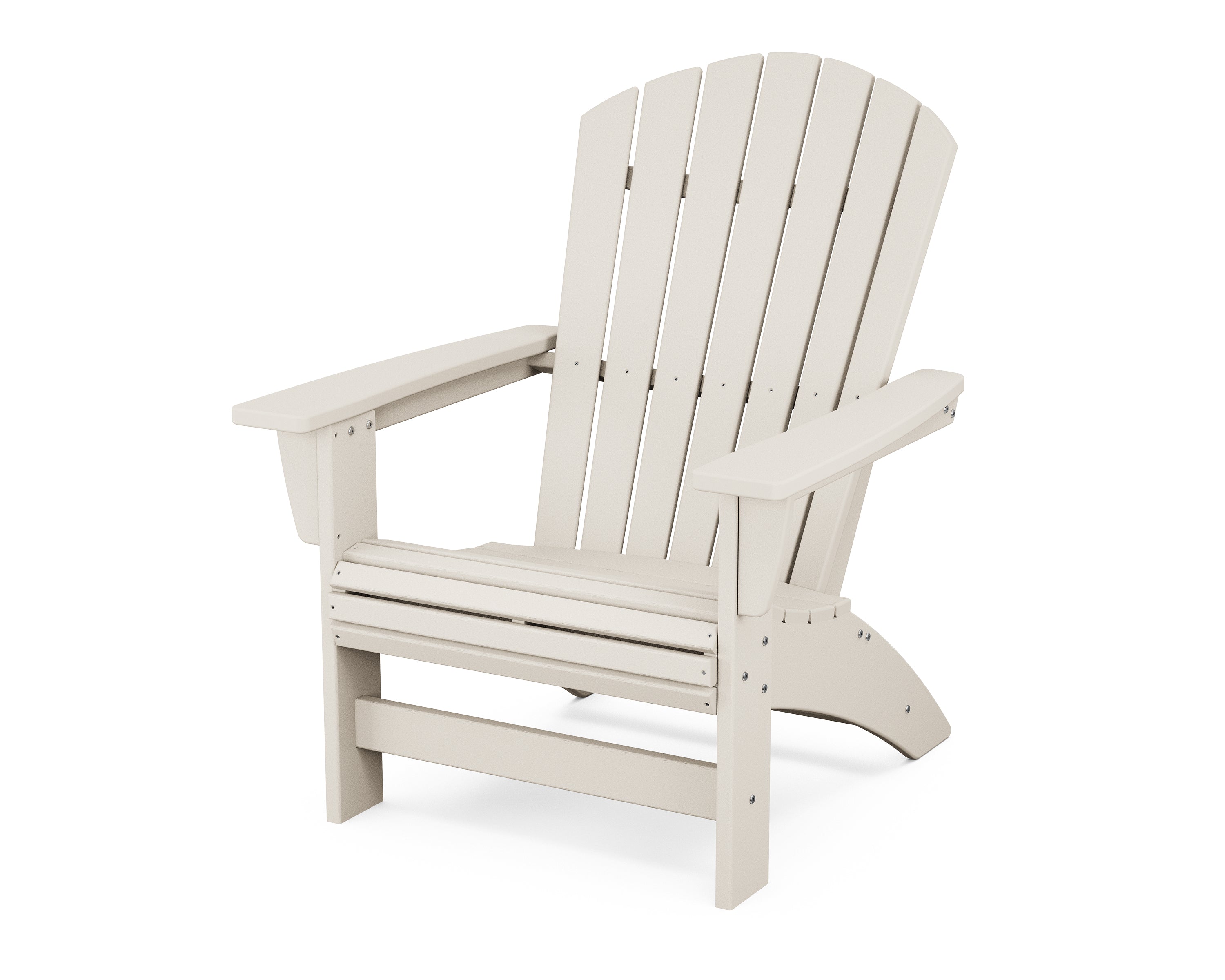 POLYWOOD® Nautical Grand Adirondack Chair in Sand