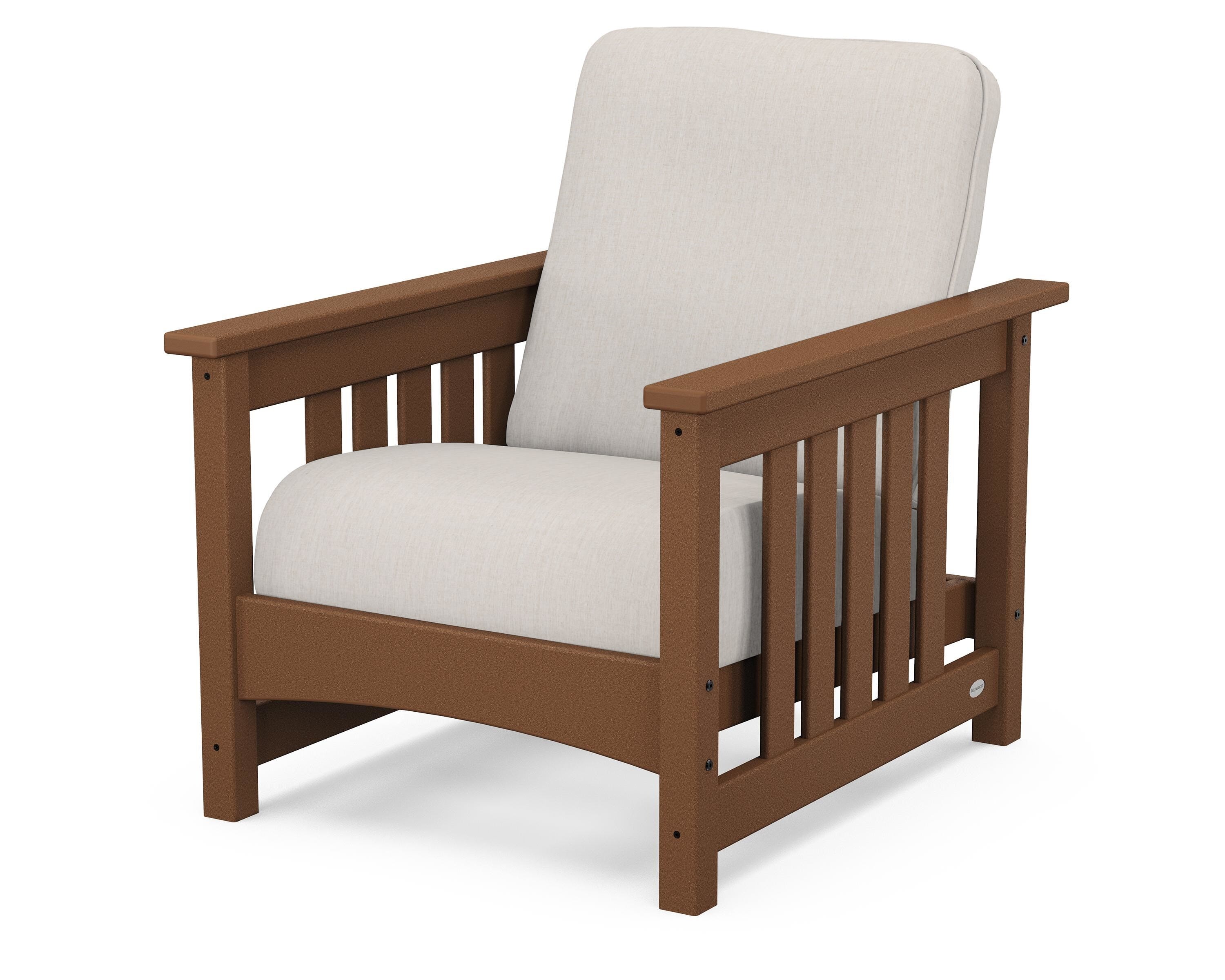 POLYWOOD® Club Mission Chair in Teak / Cast Ash