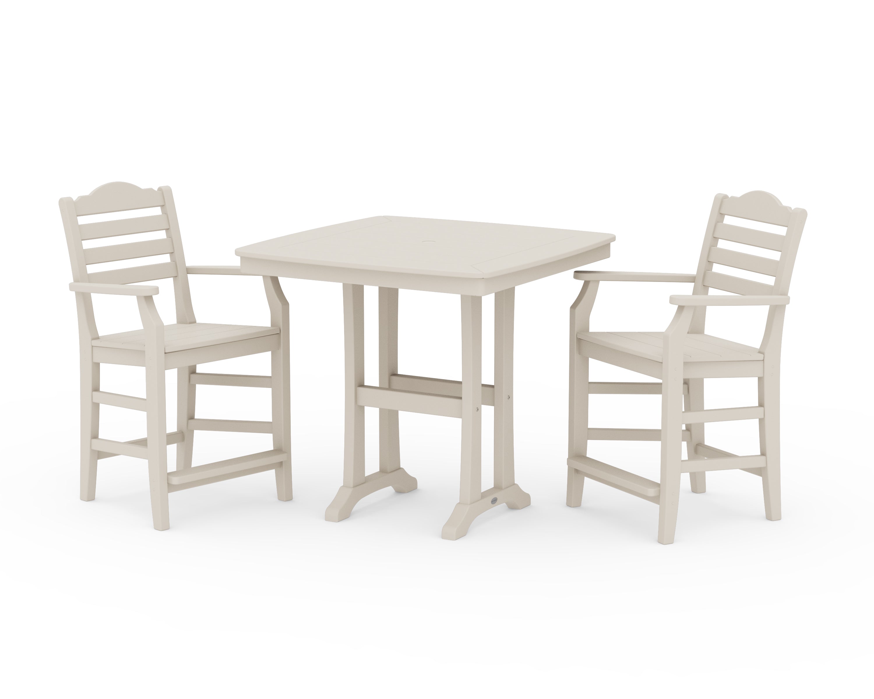 Draper James™ by POLYWOOD® Savannah 3-Piece Counter Set with Trestle Legs in Sand