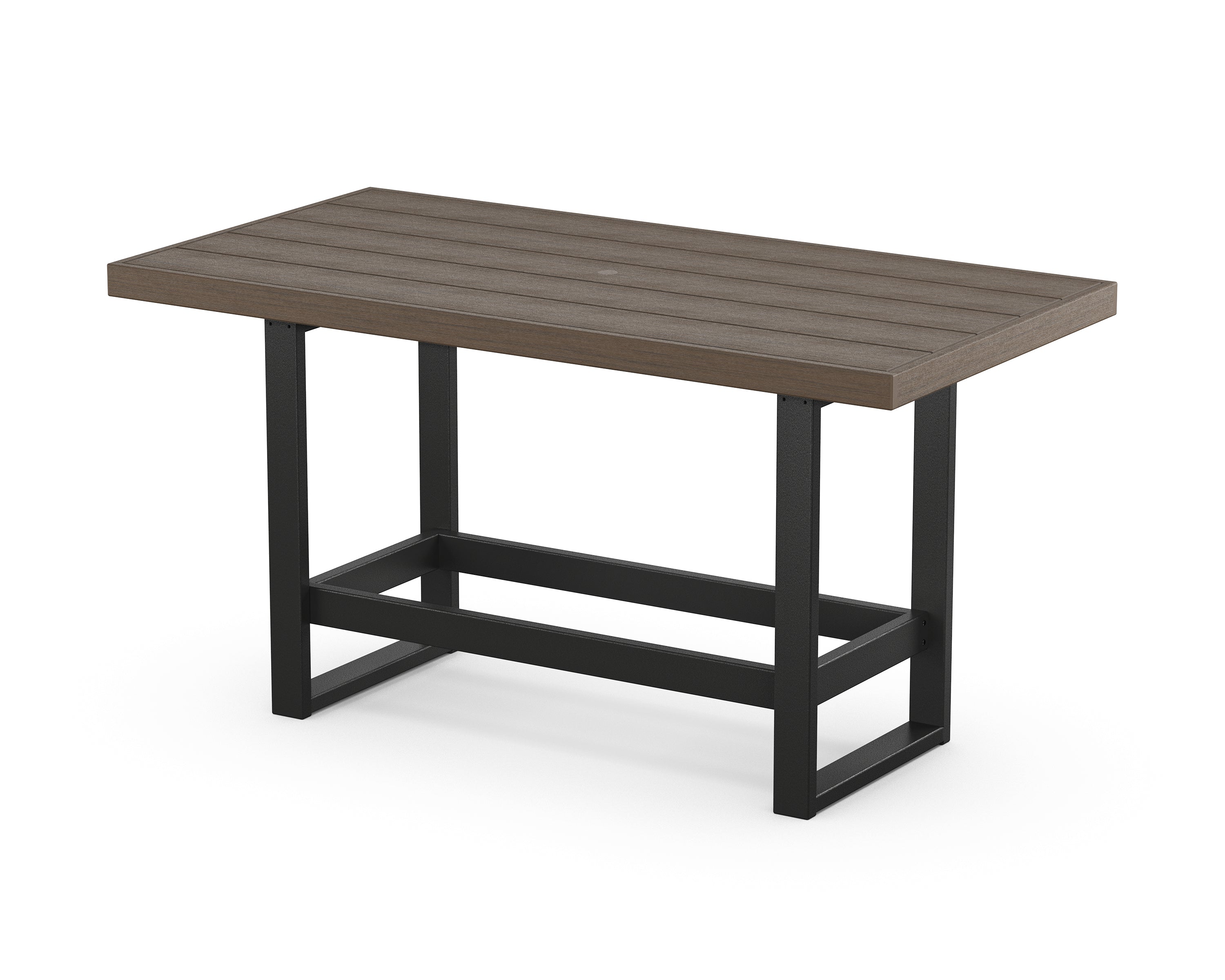 POLYWOOD® EDGE 40" x 78" Bar Table in Black / Kona