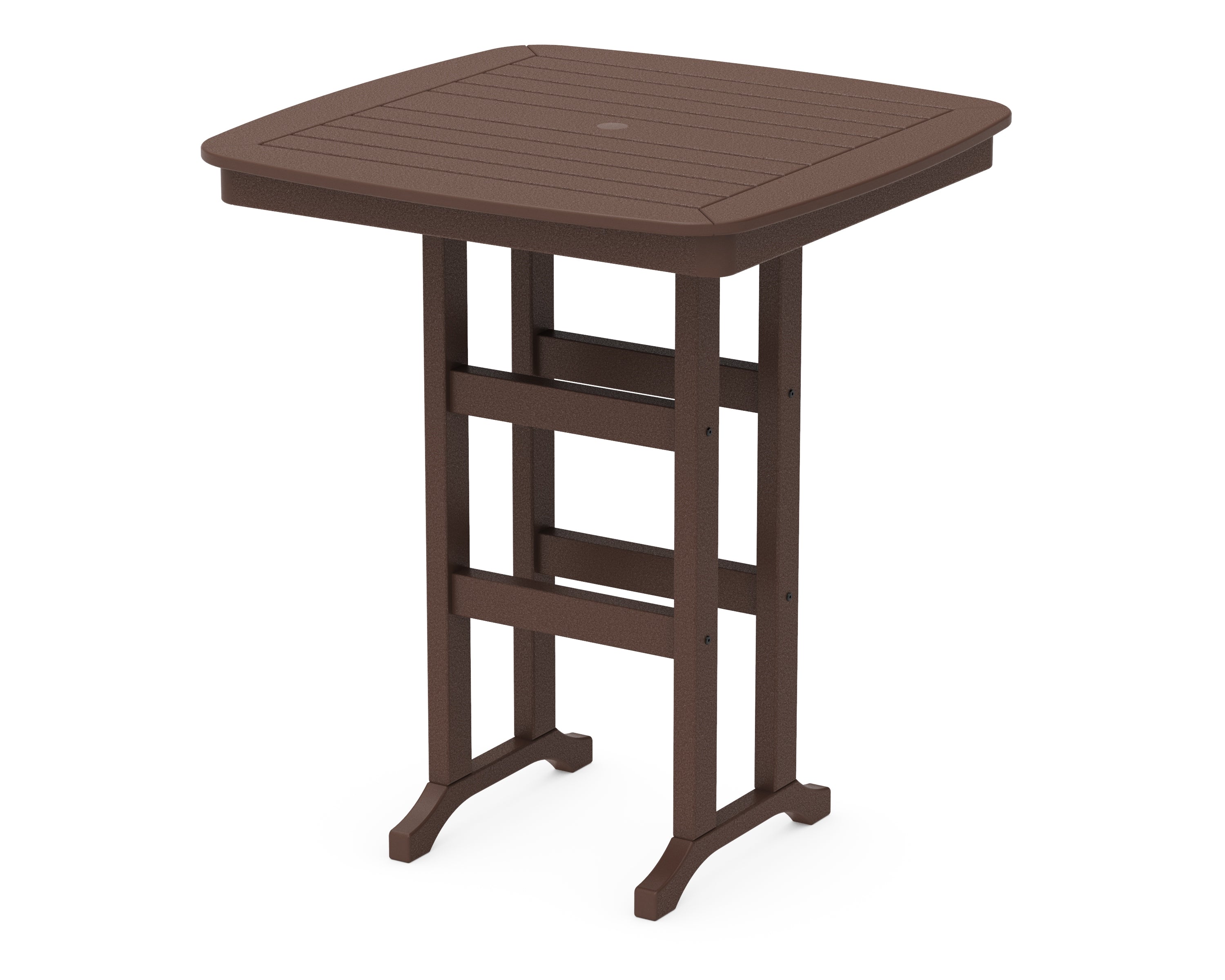 POLYWOOD® Nautical 37" Bar Table in Mahogany