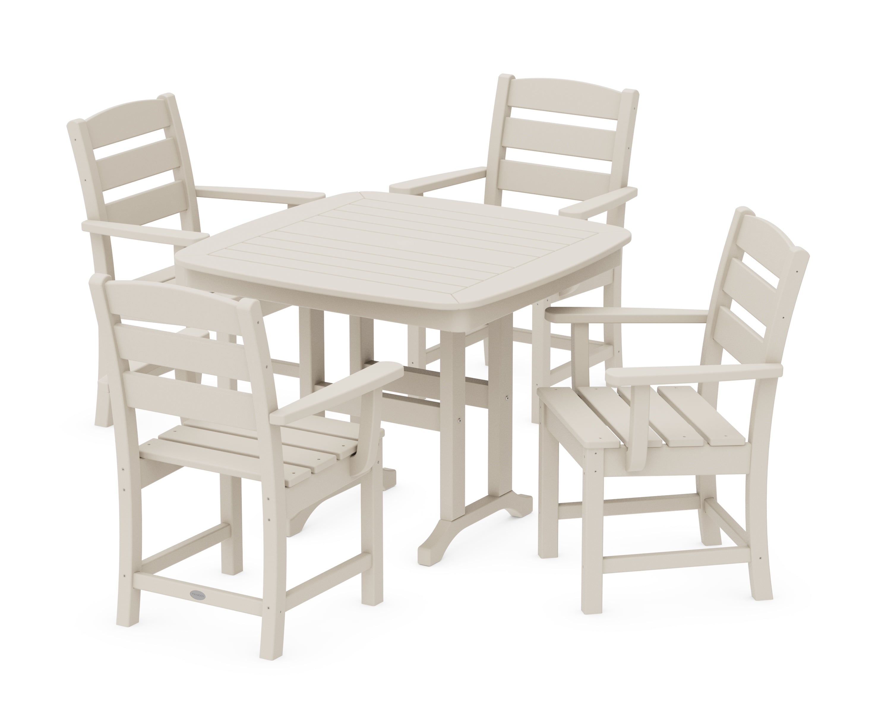 POLYWOOD® Lakeside 5-Piece Dining Set in Sand