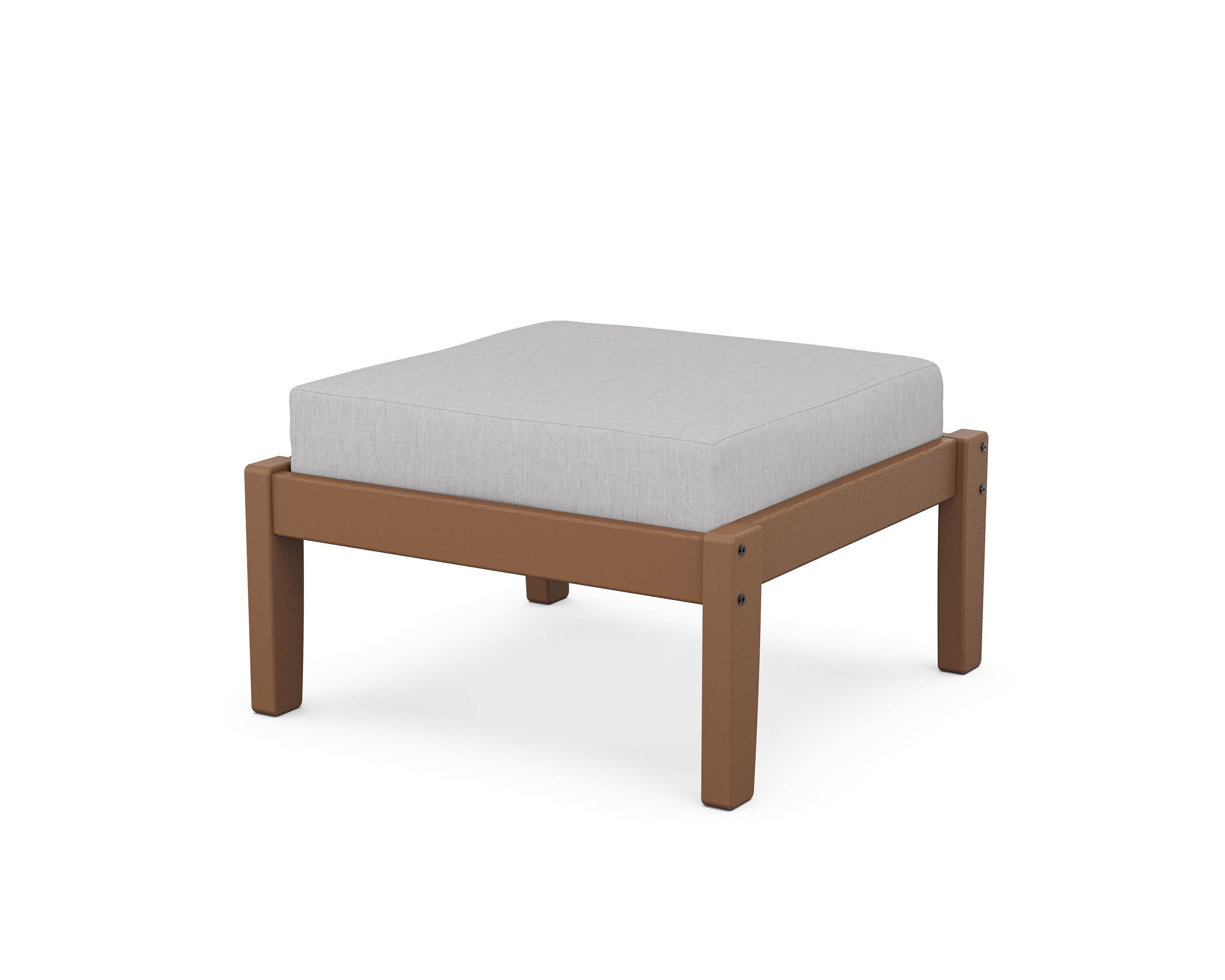 Unbranded Deep Seating Ottoman in Teak / Granite