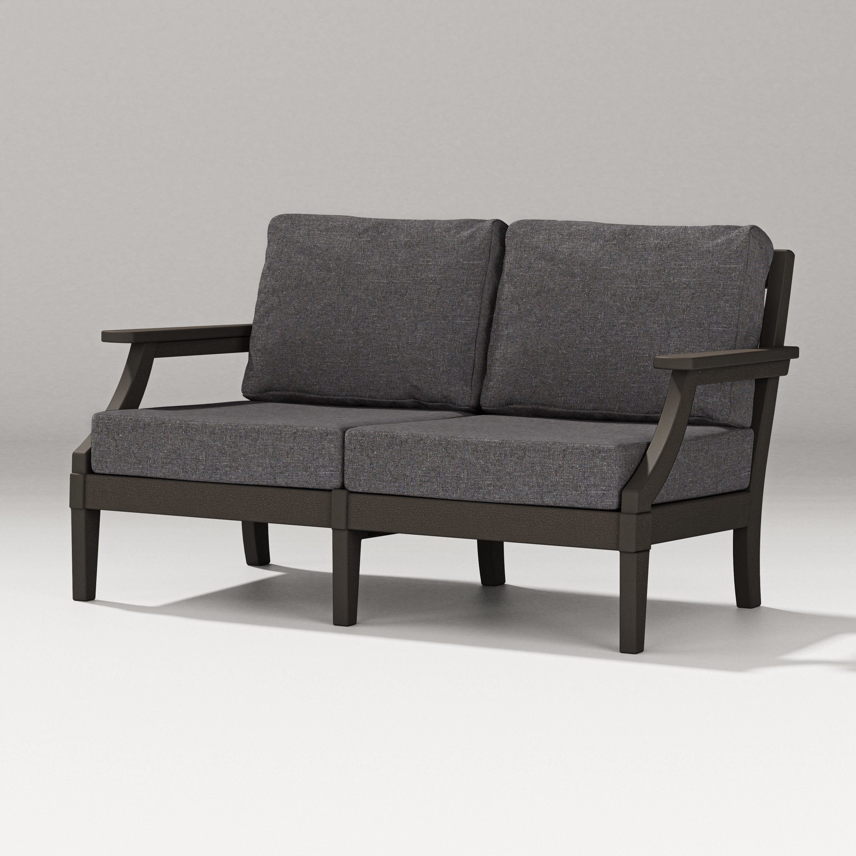 PW Designer Series Estate Loveseat in Vintage Coffee / Ash Charcoal