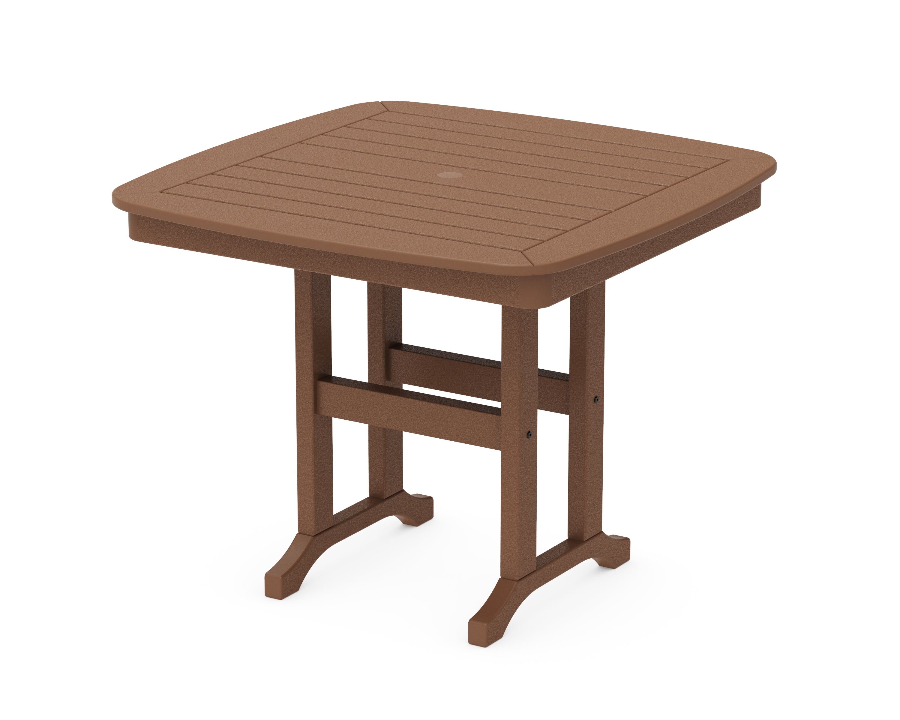POLYWOOD® Nautical 37" Dining Table in Teak