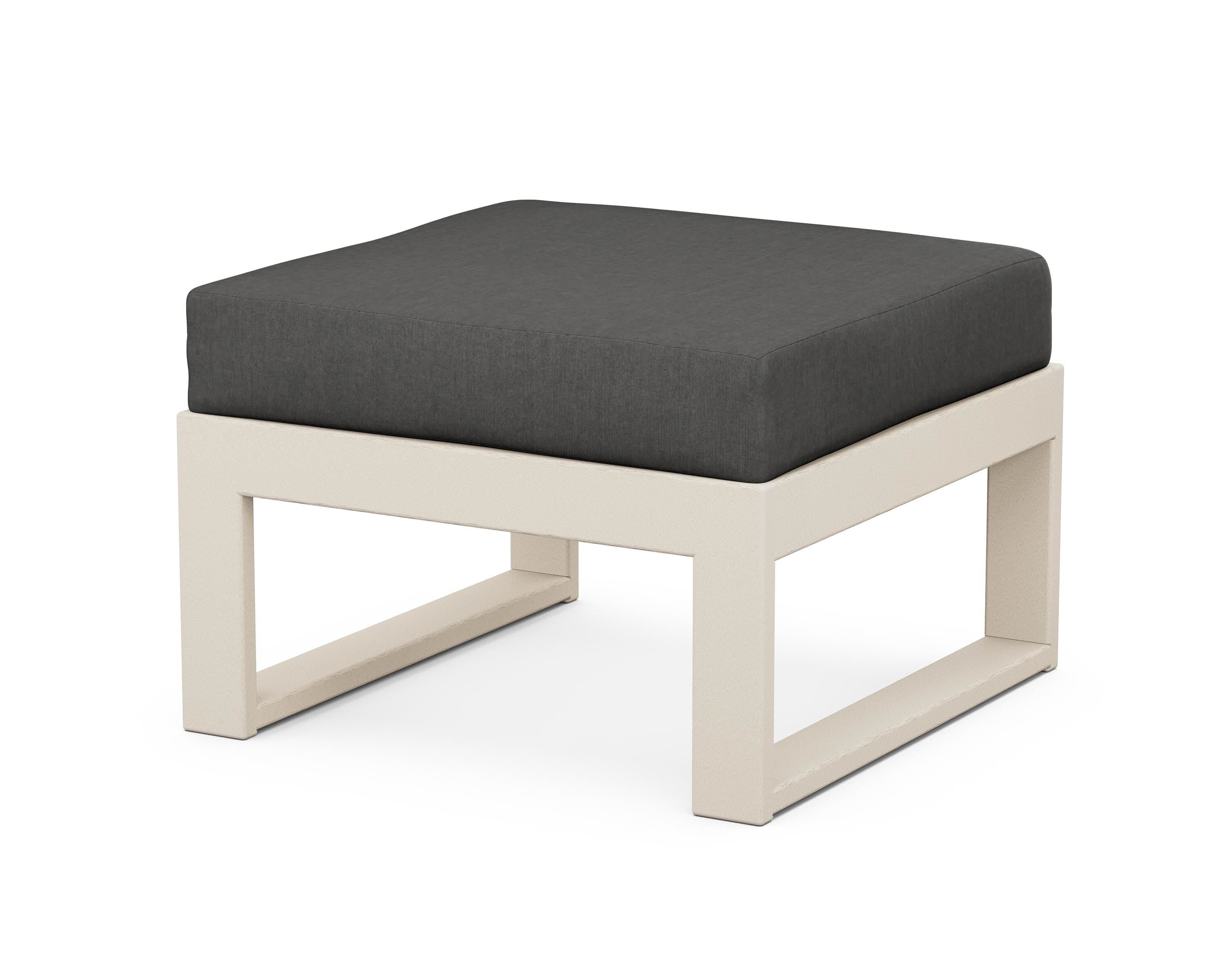 Unbranded Modular Ottoman - Modern in Sand / Spectrum Carbon