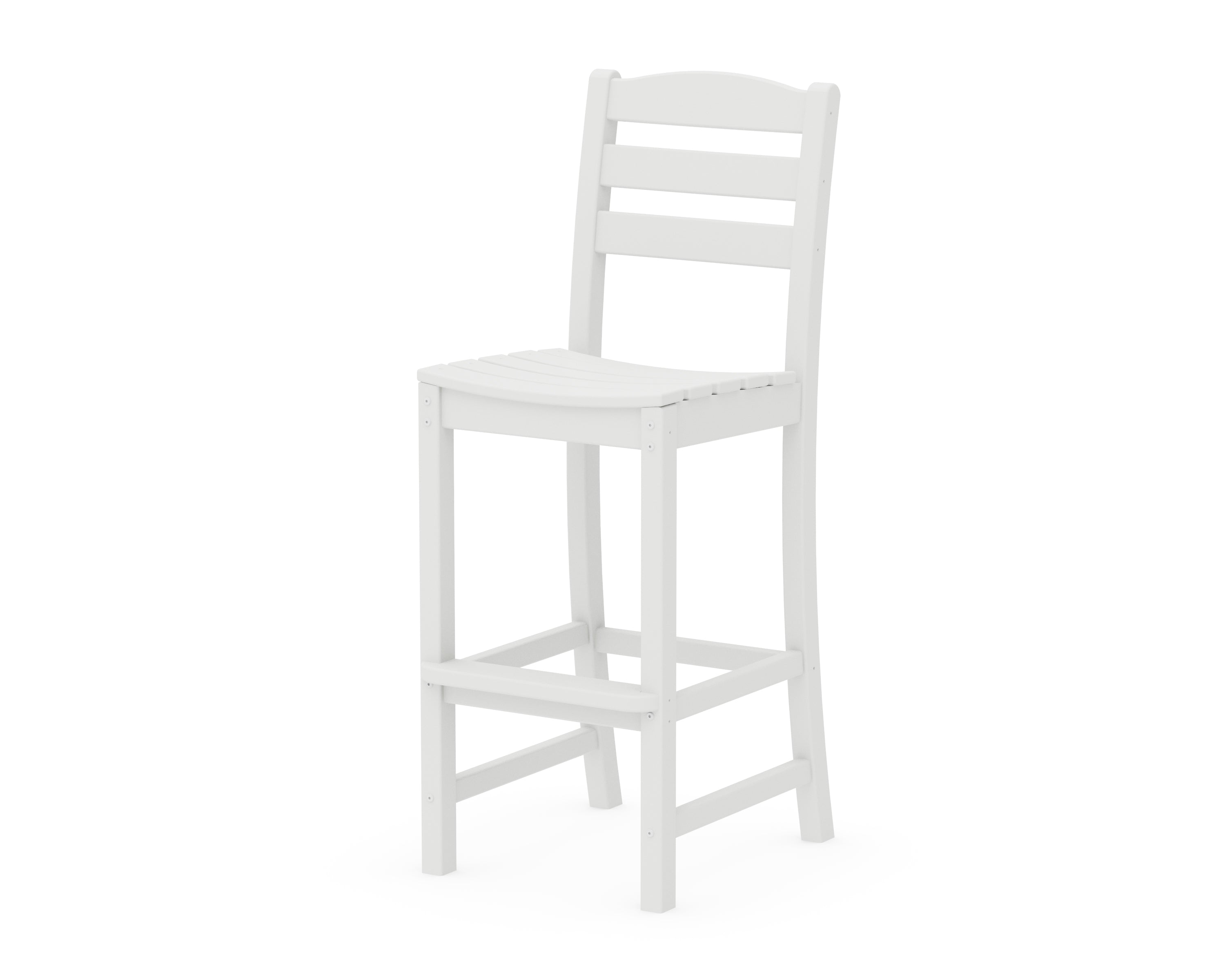 POLYWOOD® La Casa Café Bar Side Chair in White