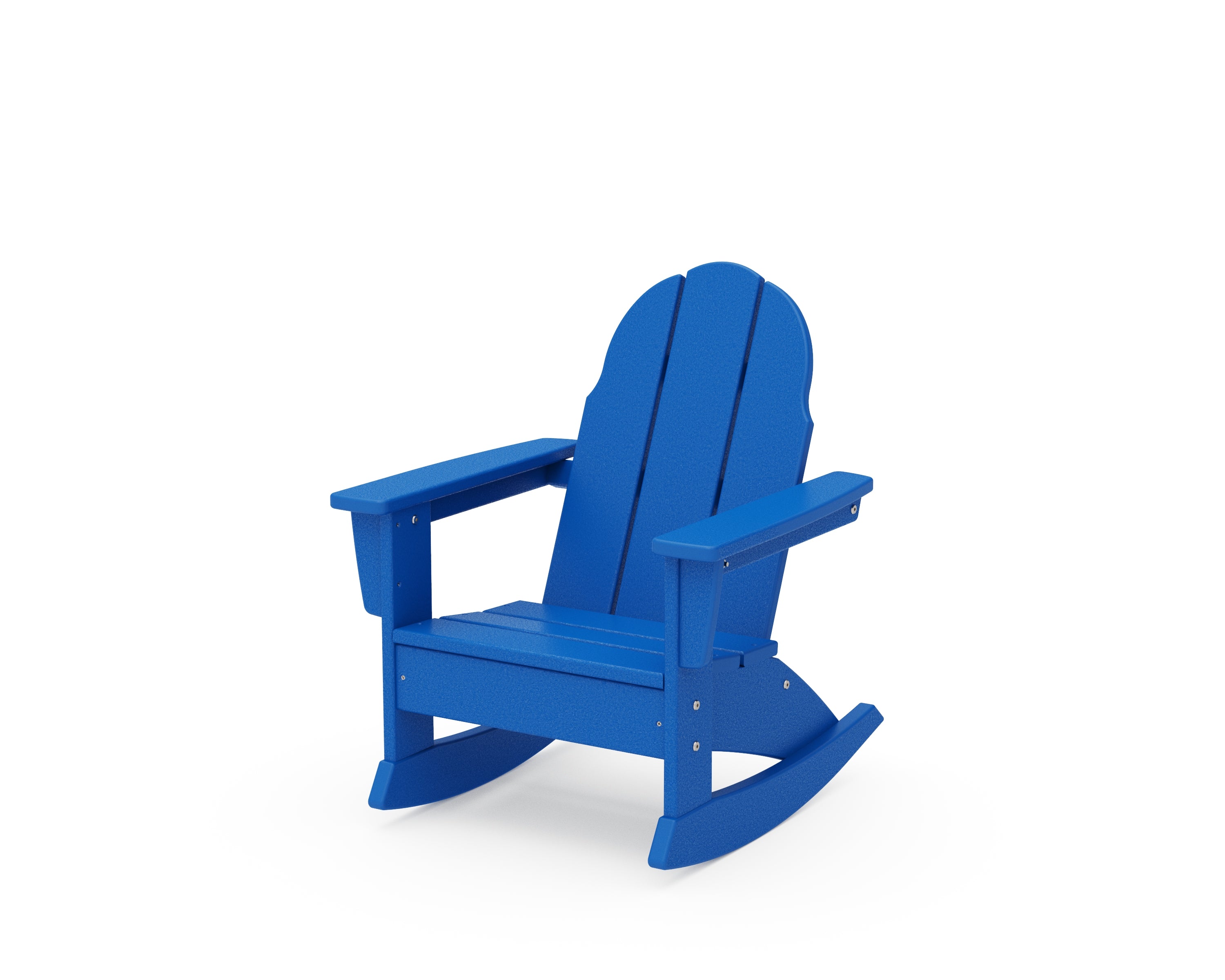 POLYWOOD® Kids Vineyard Adirondack Rocking Chair in Pacific Blue