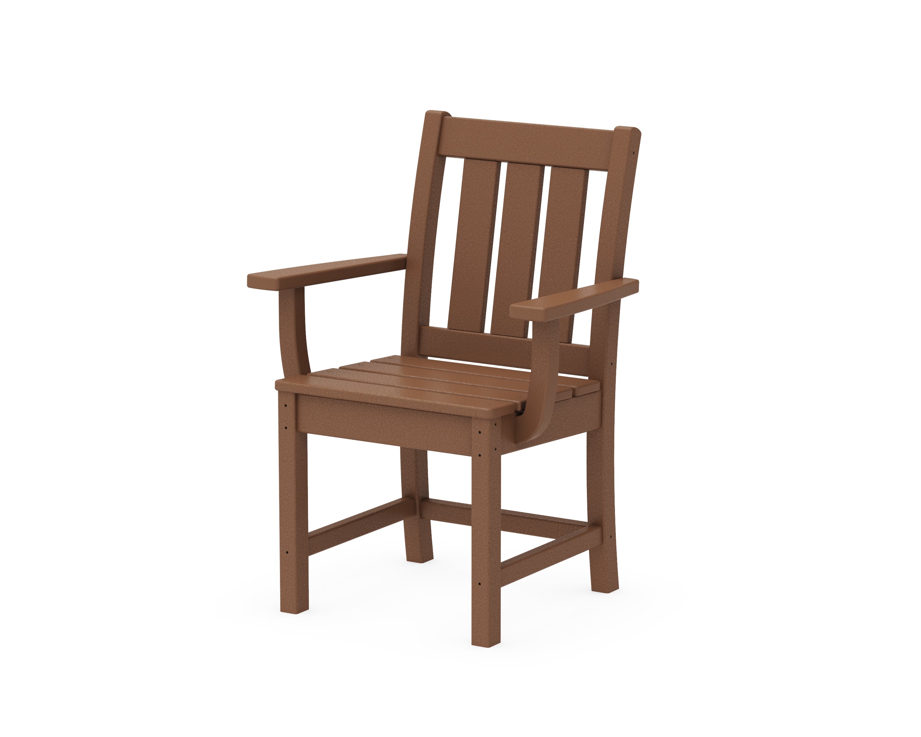 POLYWOOD® Oxford Dining Arm Chair in Teak