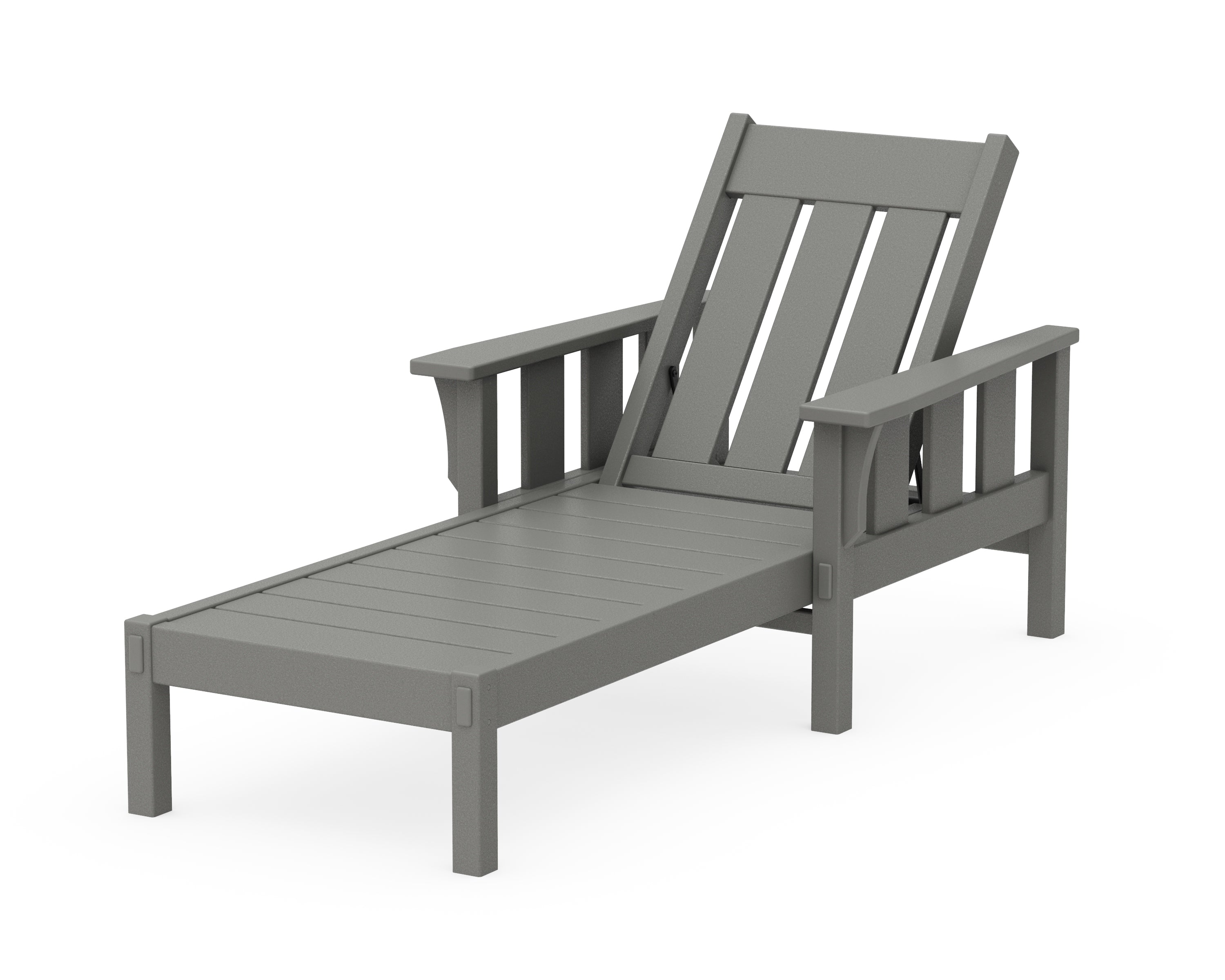Martha Stewart by POLYWOOD® Acadia Chaise Lounge in Slate Grey