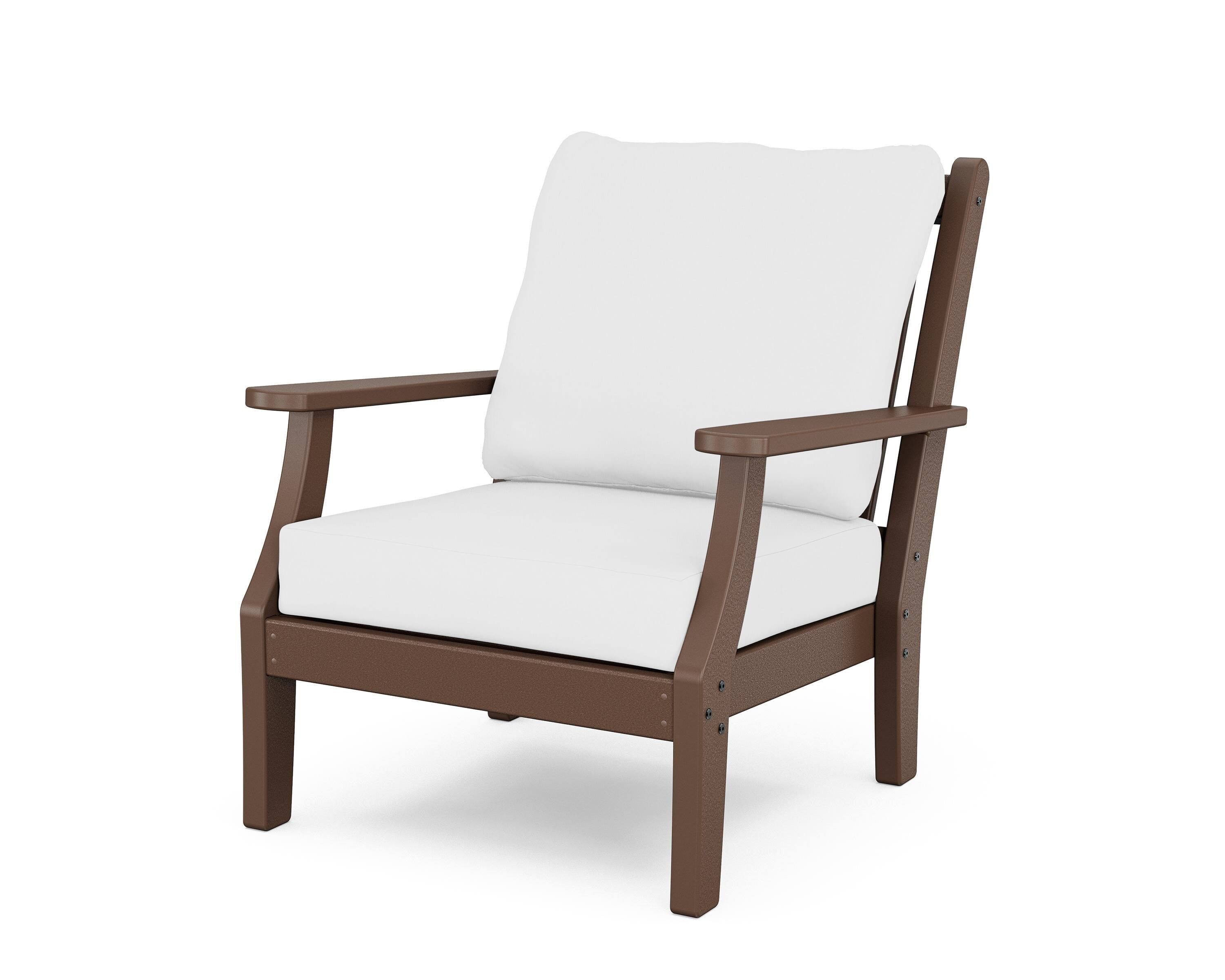 Country Living Wovendale Deep Seating Chair in Mahogany / Natural