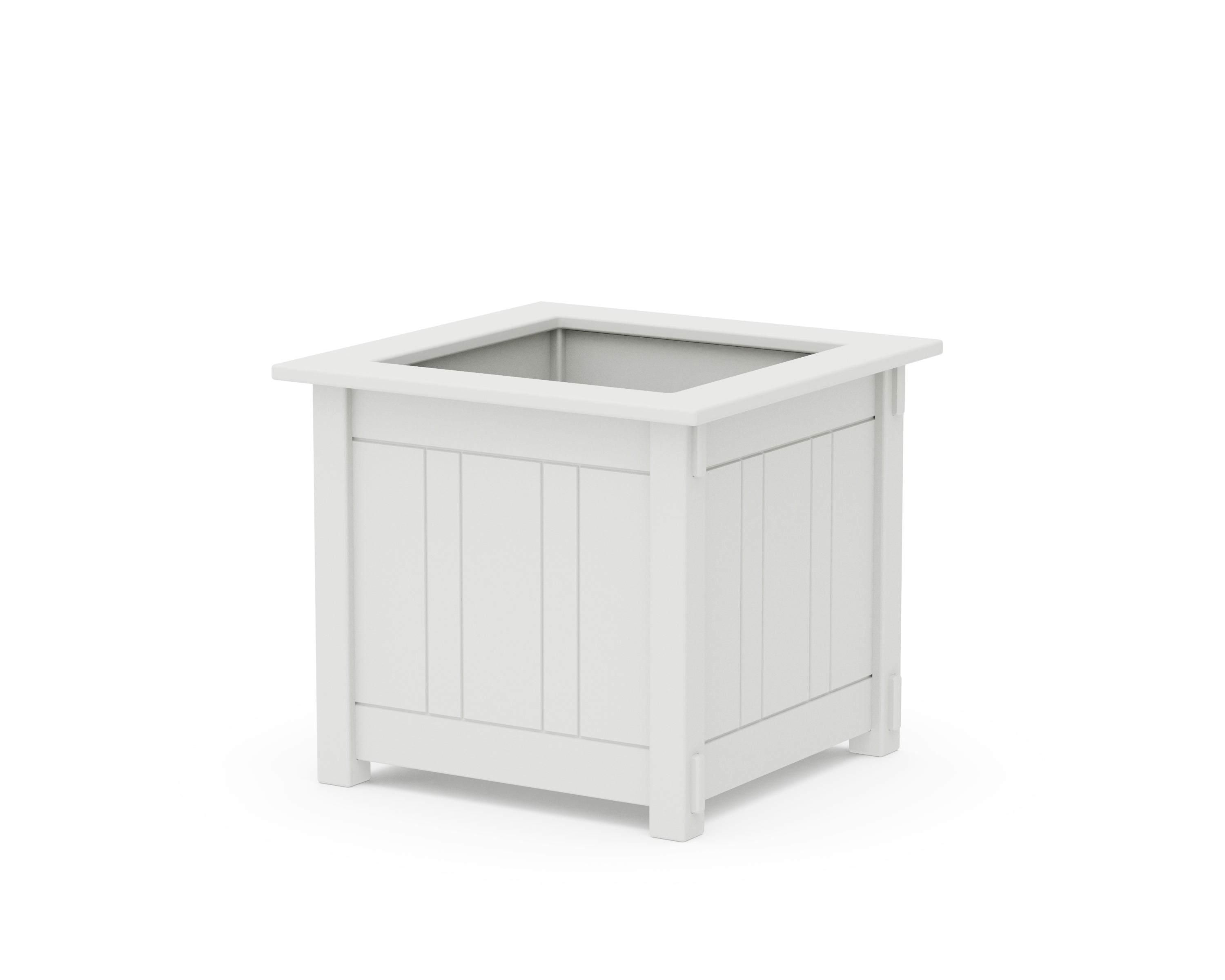 Martha Stewart by POLYWOOD® Acadia Large Square Planter Box in White