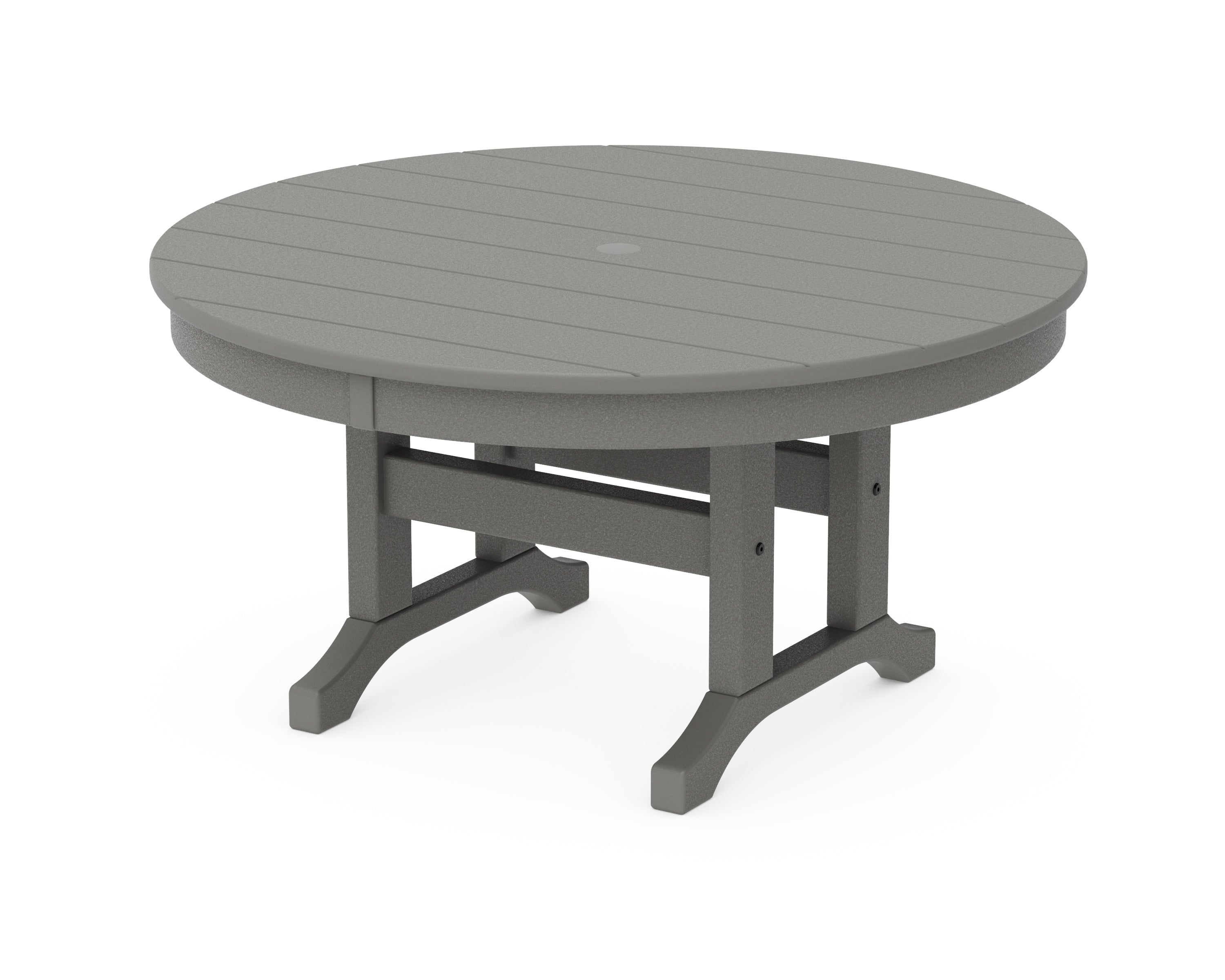 POLYWOOD® Round 36" Conversation Table in Slate Grey