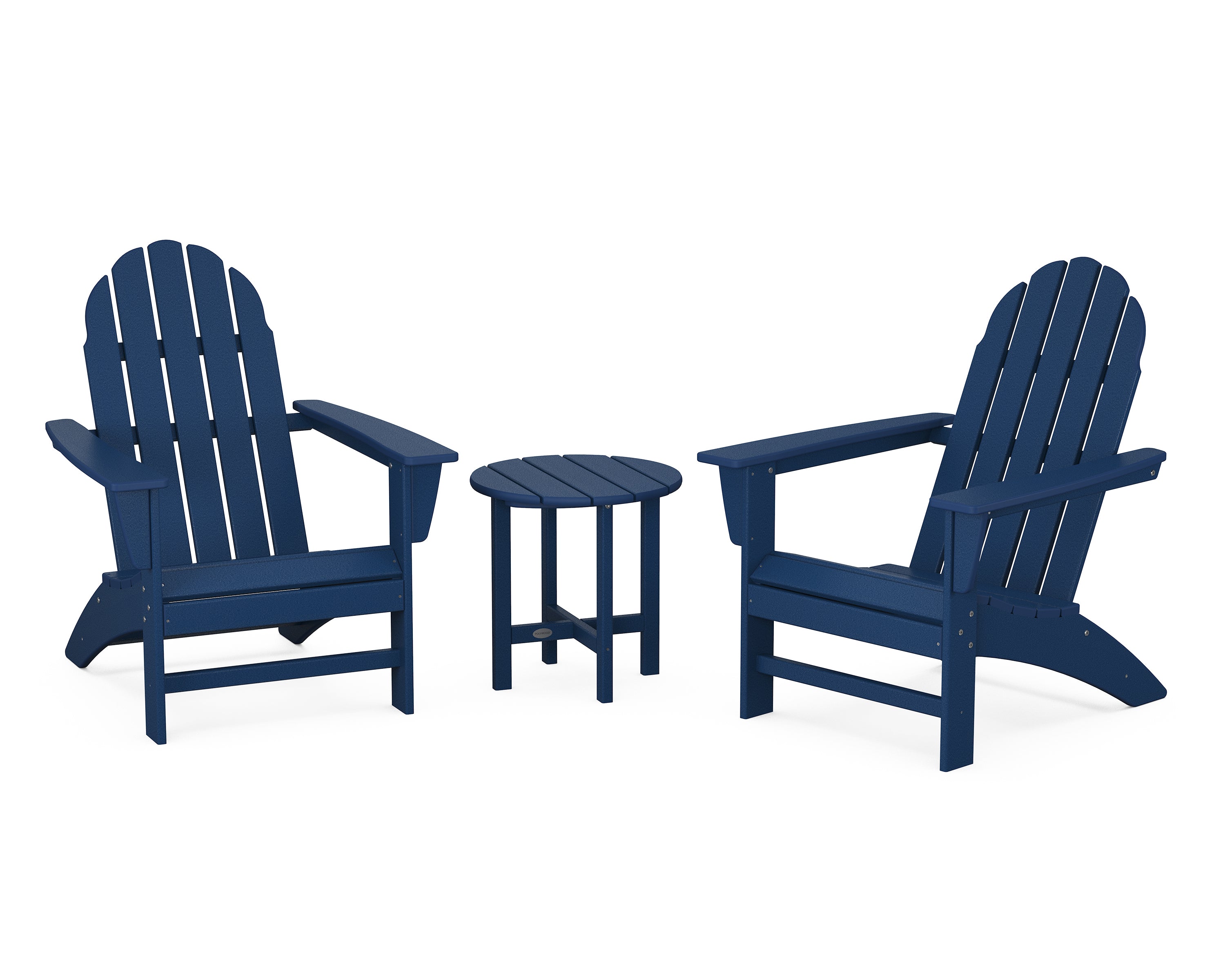 POLYWOOD® Vineyard 3-Piece Adirondack Set in Navy