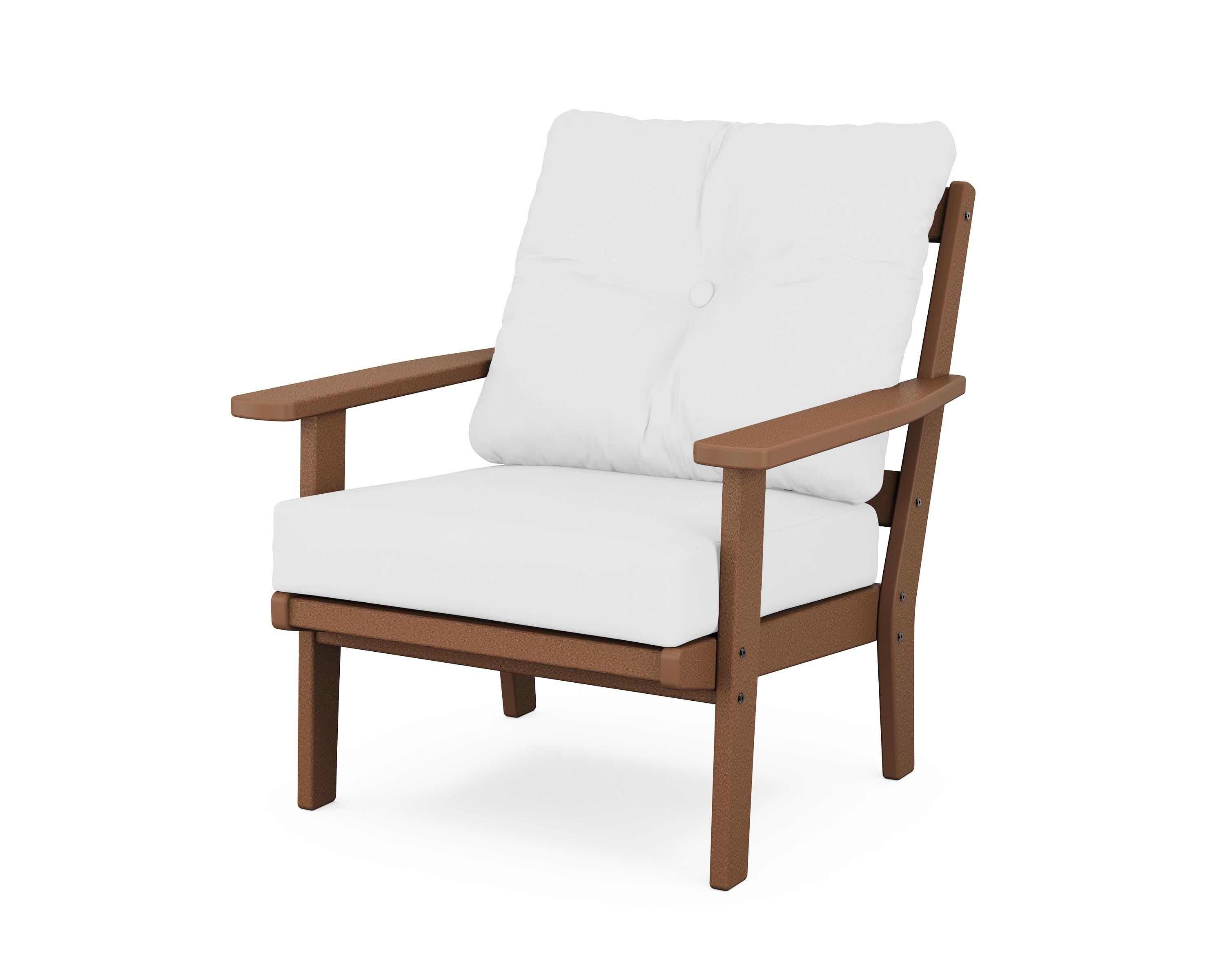 POLYWOOD® Oxford Deep Seating Chair in Teak / Natural