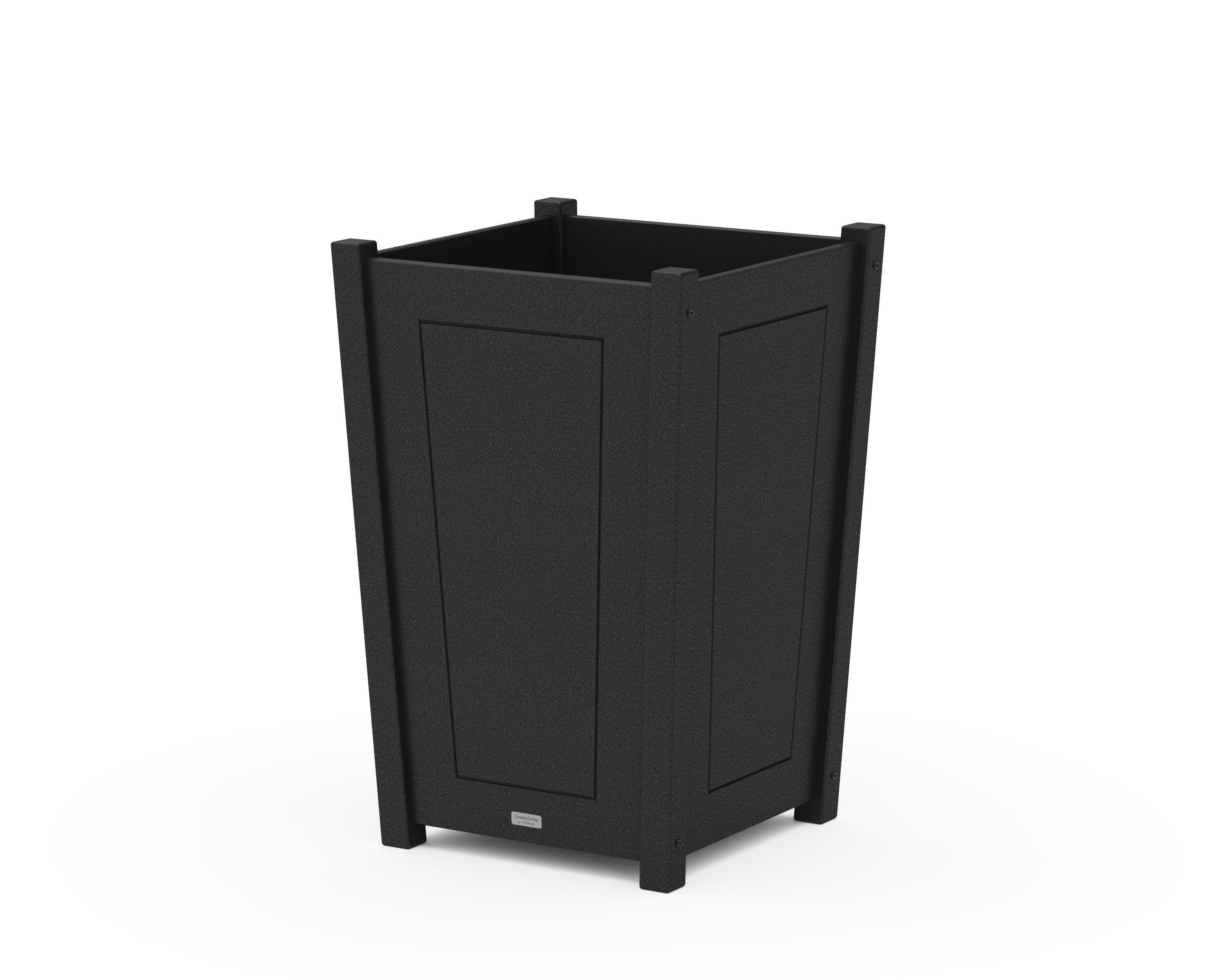 Country Living Country Living Large Tapered Square Planter Box in Black