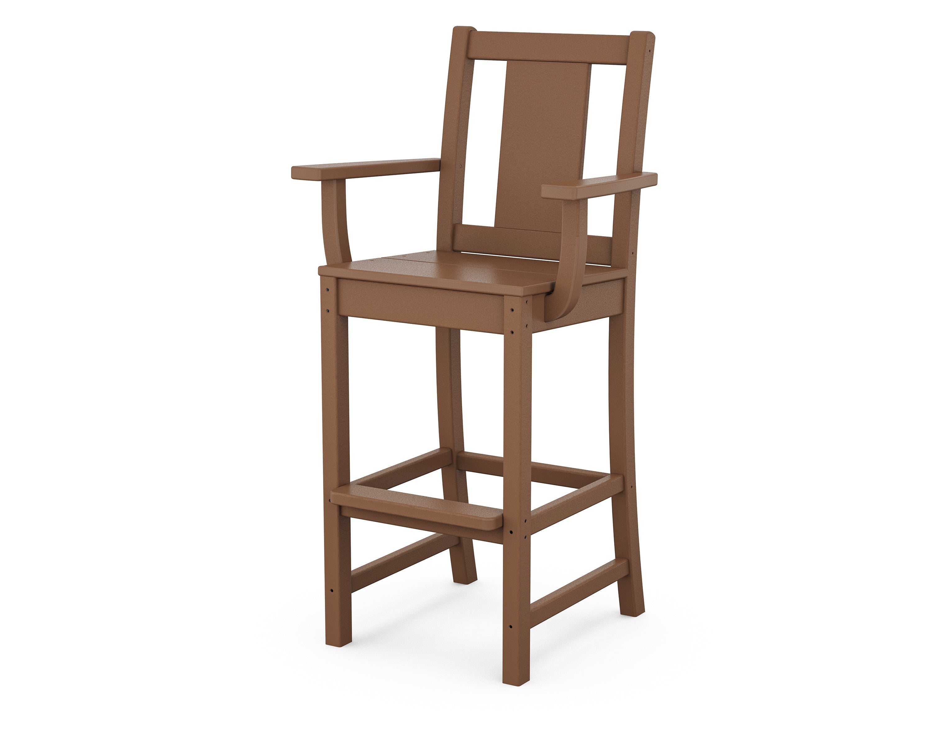 POLYWOOD® Prairie Bar Arm Chair in Teak