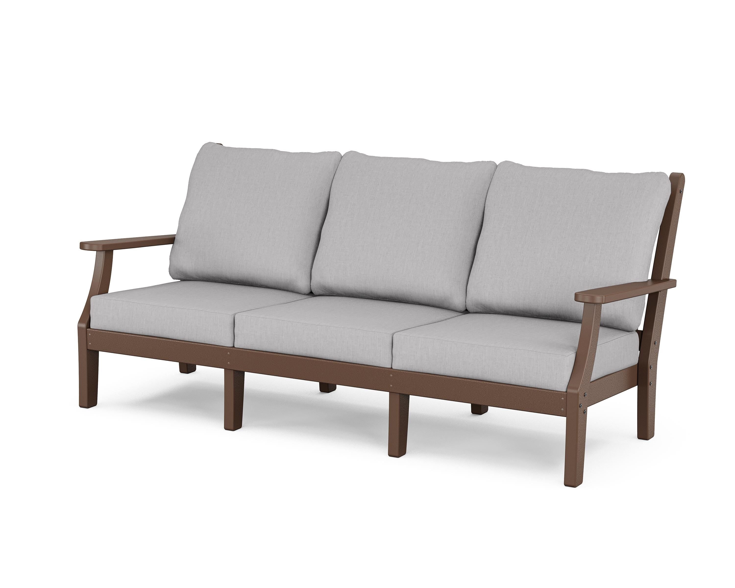 Country Living Wovendale Deep Seating Sofa in Mahogany / Granite
