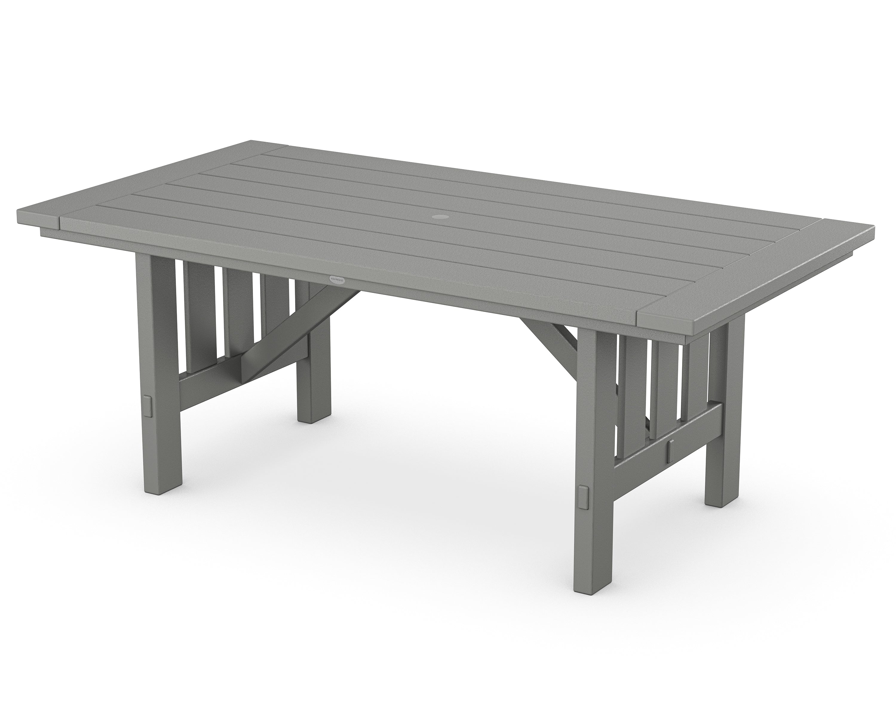 POLYWOOD® Mission 39" x 75" Dining Table in Slate Grey