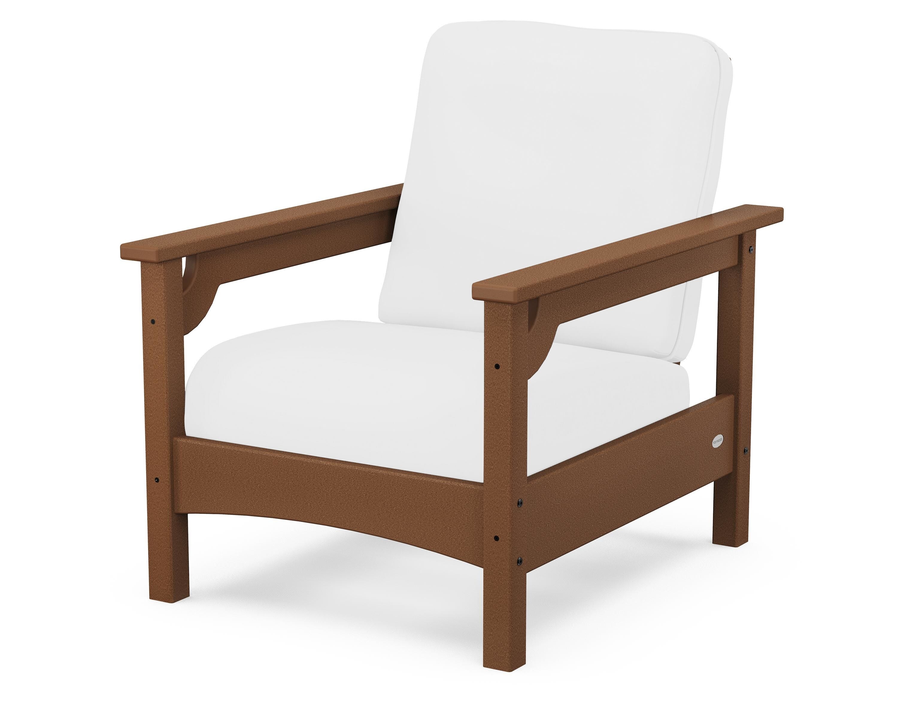 POLYWOOD® Club Chair in Teak / Natural