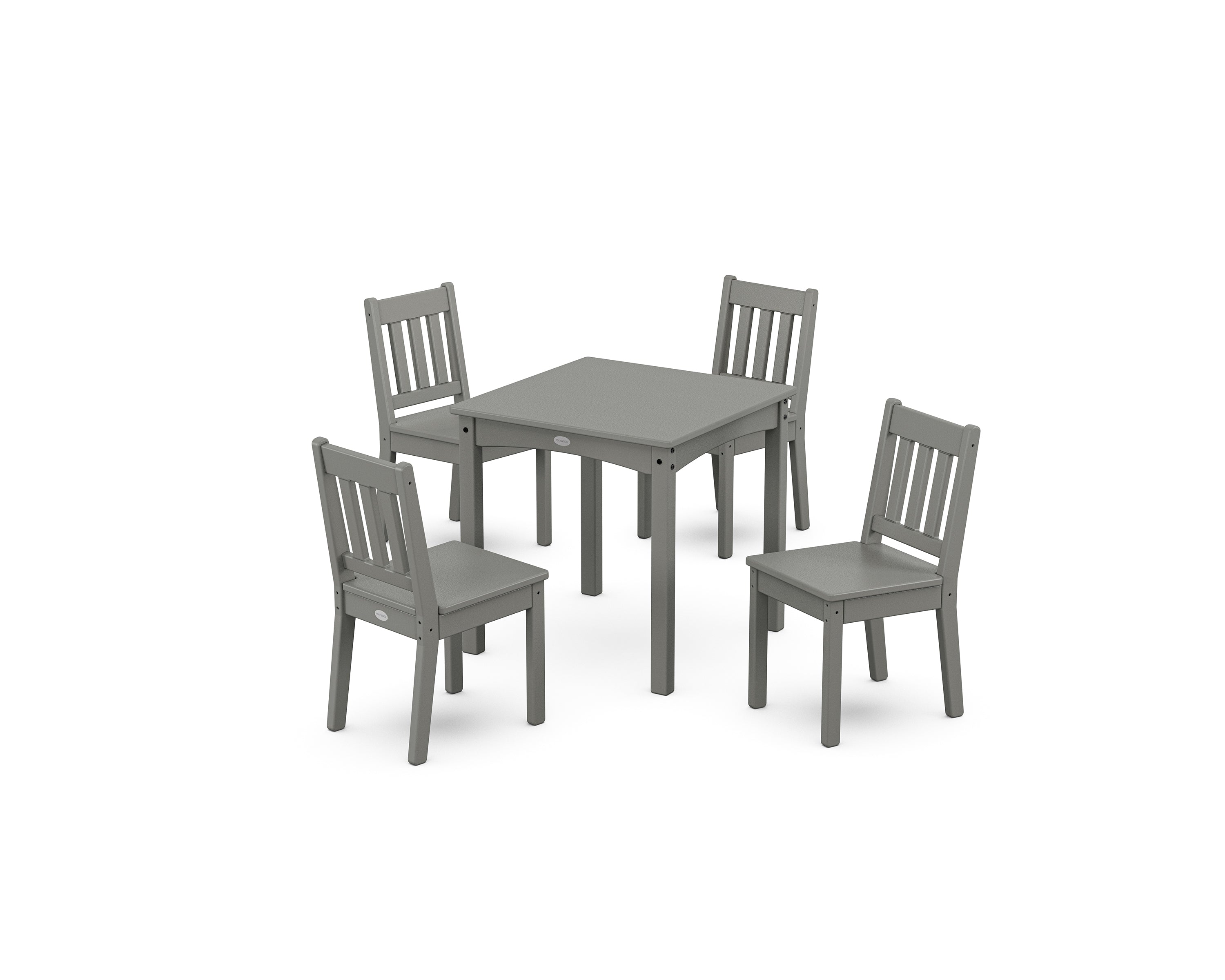POLYWOOD® Vineyard Kids 5-Piece Dining Set in Slate Grey