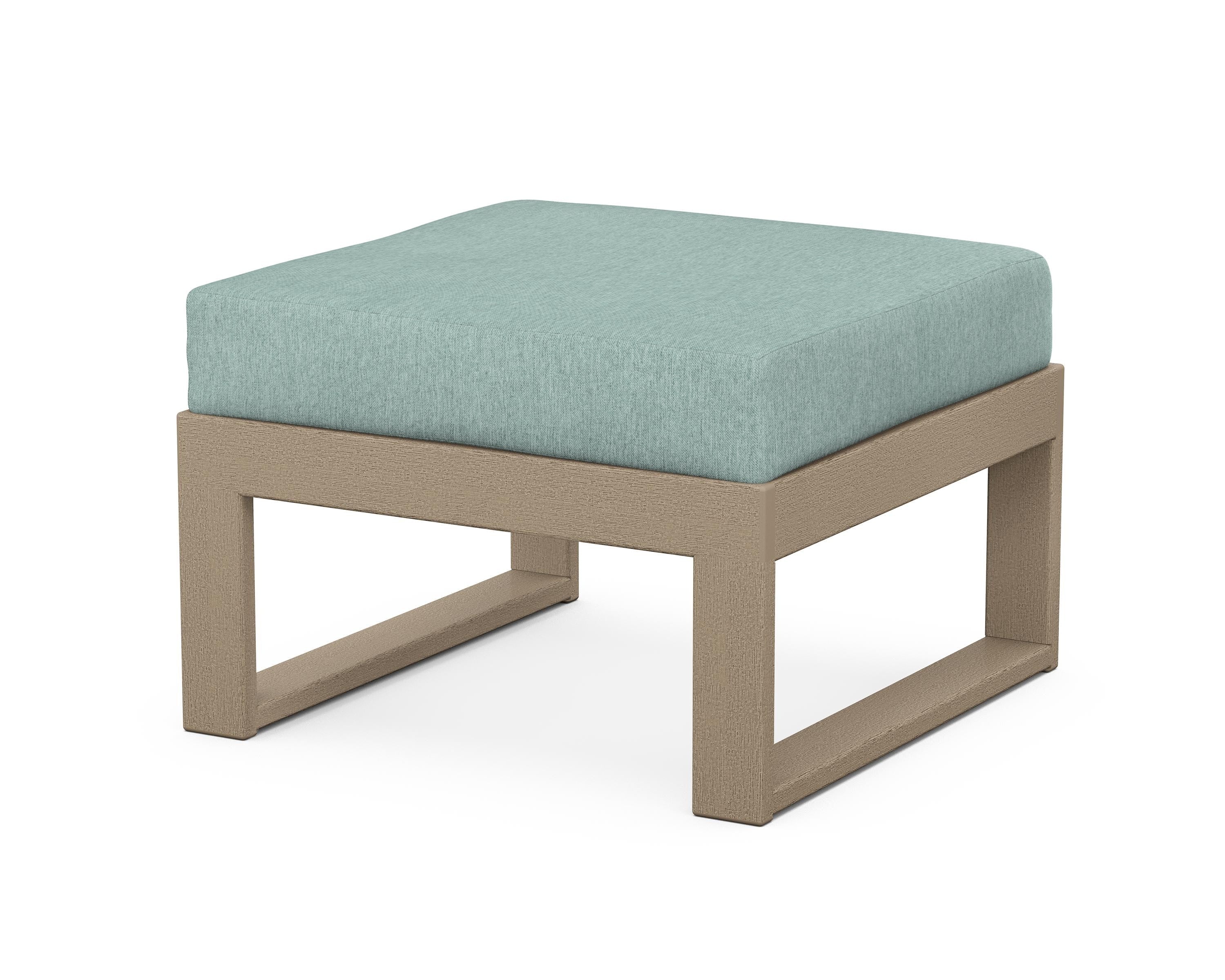 Unbranded Modular Ottoman - Modern in Vintage Sahara / Glacier Spa