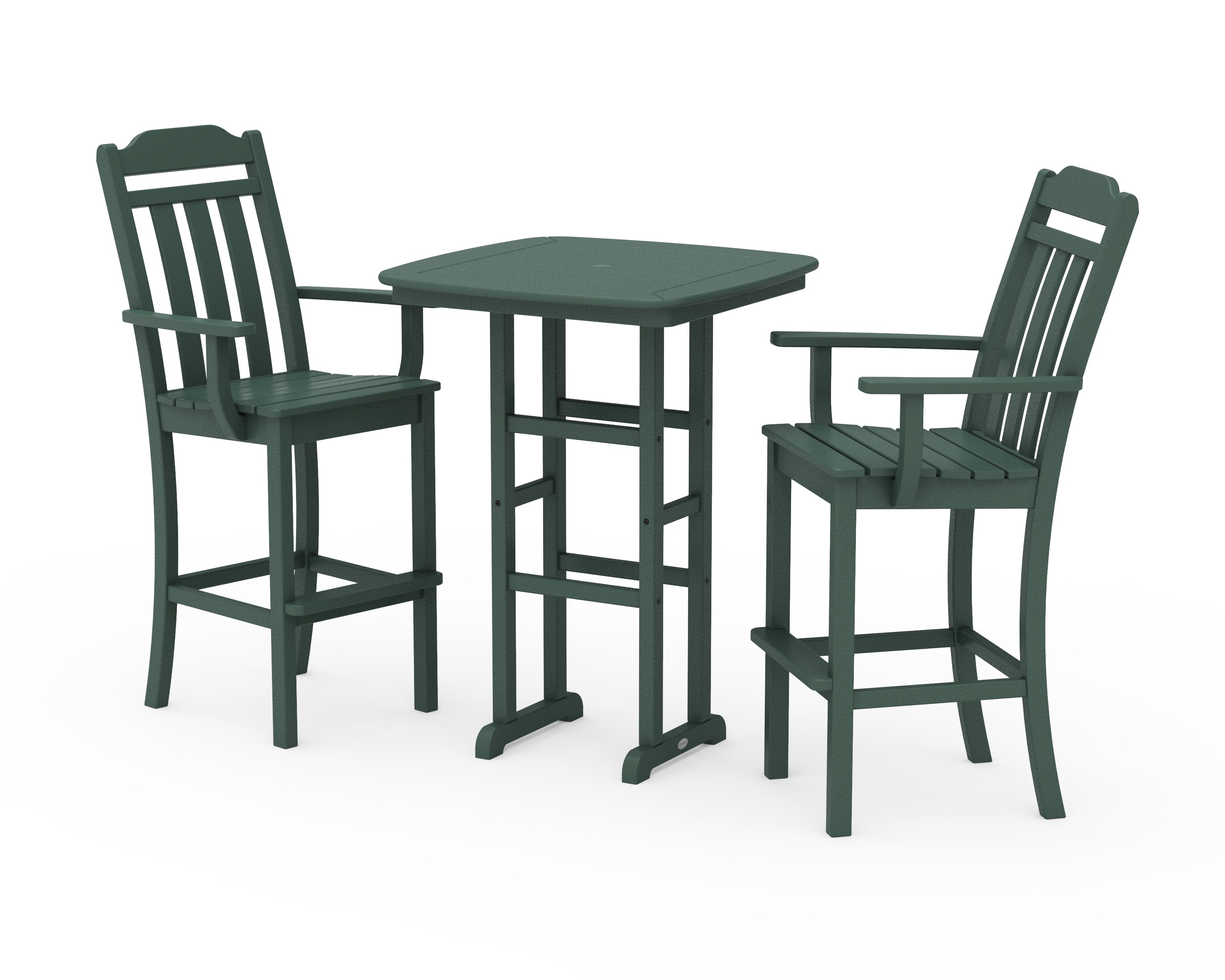 Country Living Cottage 3-Piece Bar Set in Green