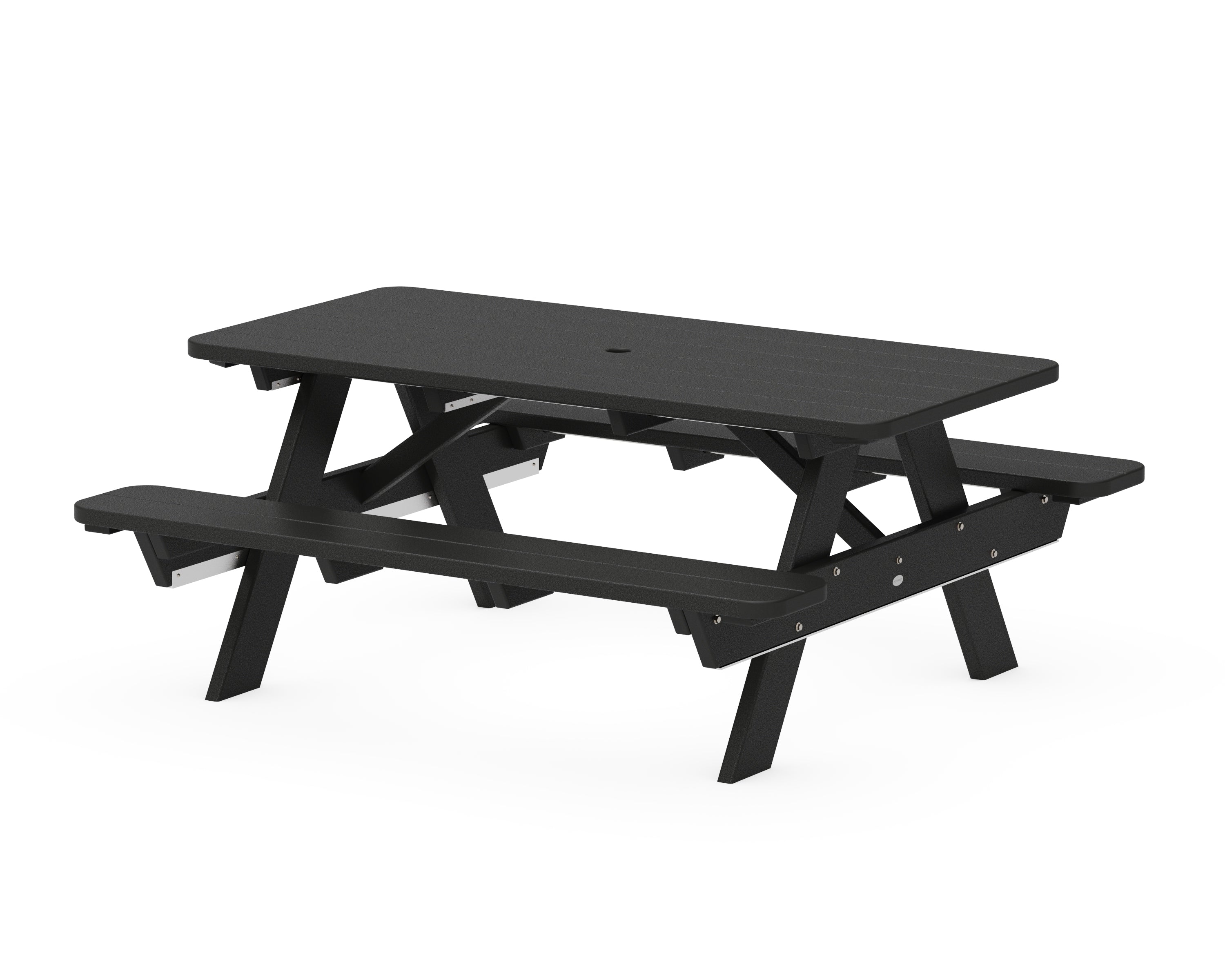 POLYWOOD® Park 72" Picnic Table in Black