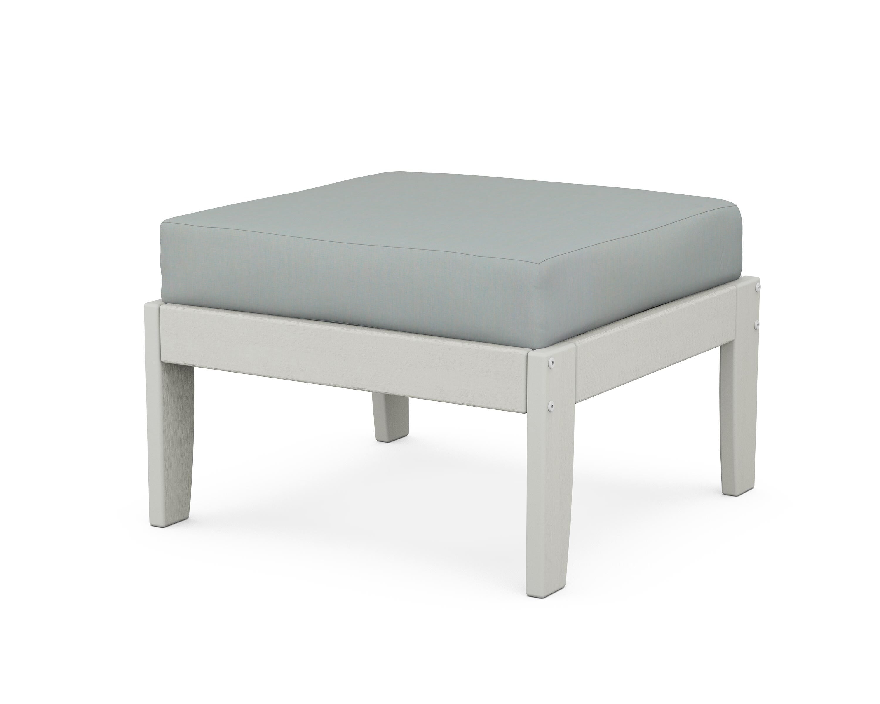 Unbranded Modular Ottoman - Classic in Vintage White / Spa