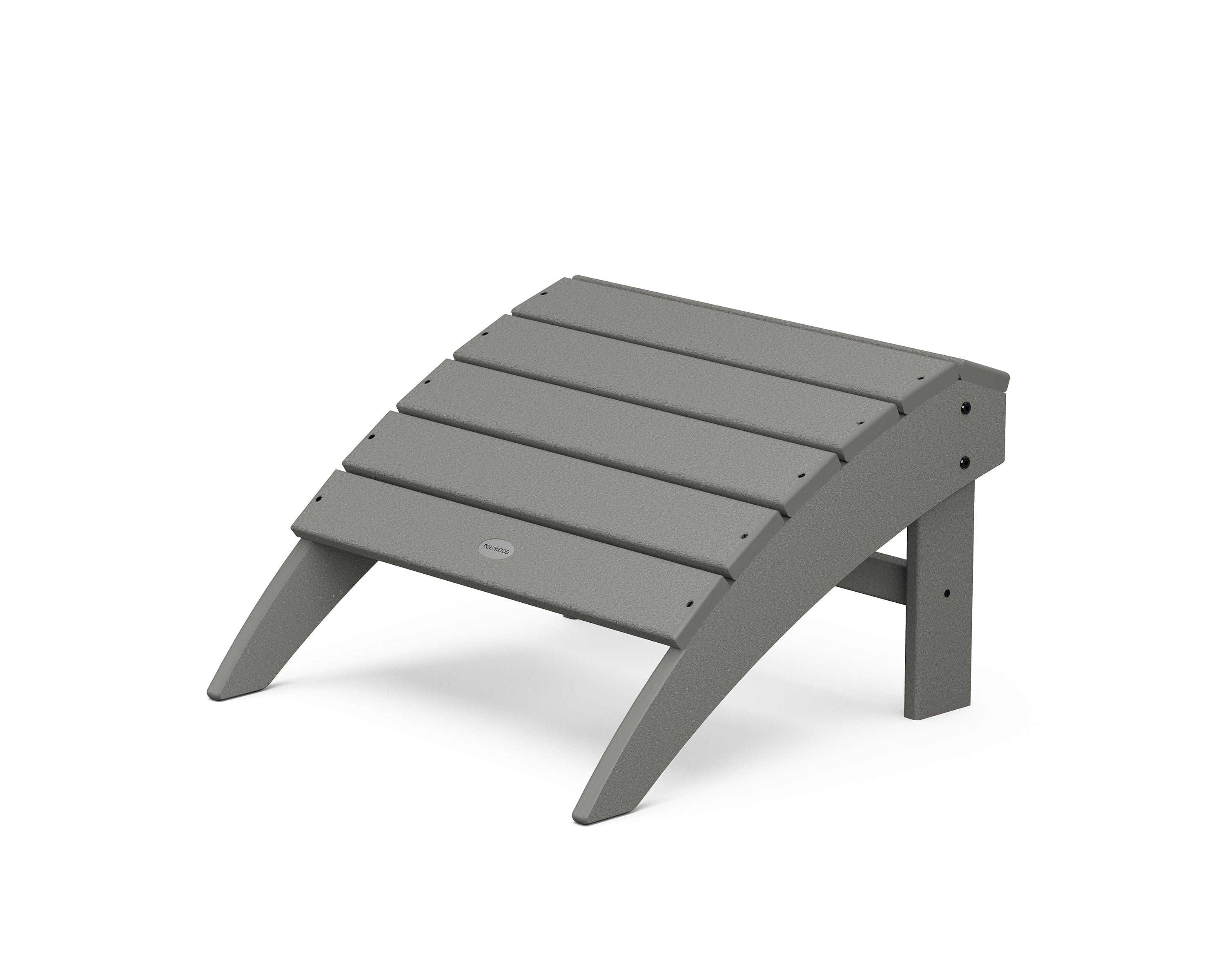 POLYWOOD® Vineyard Adirondack Ottoman in Slate Grey