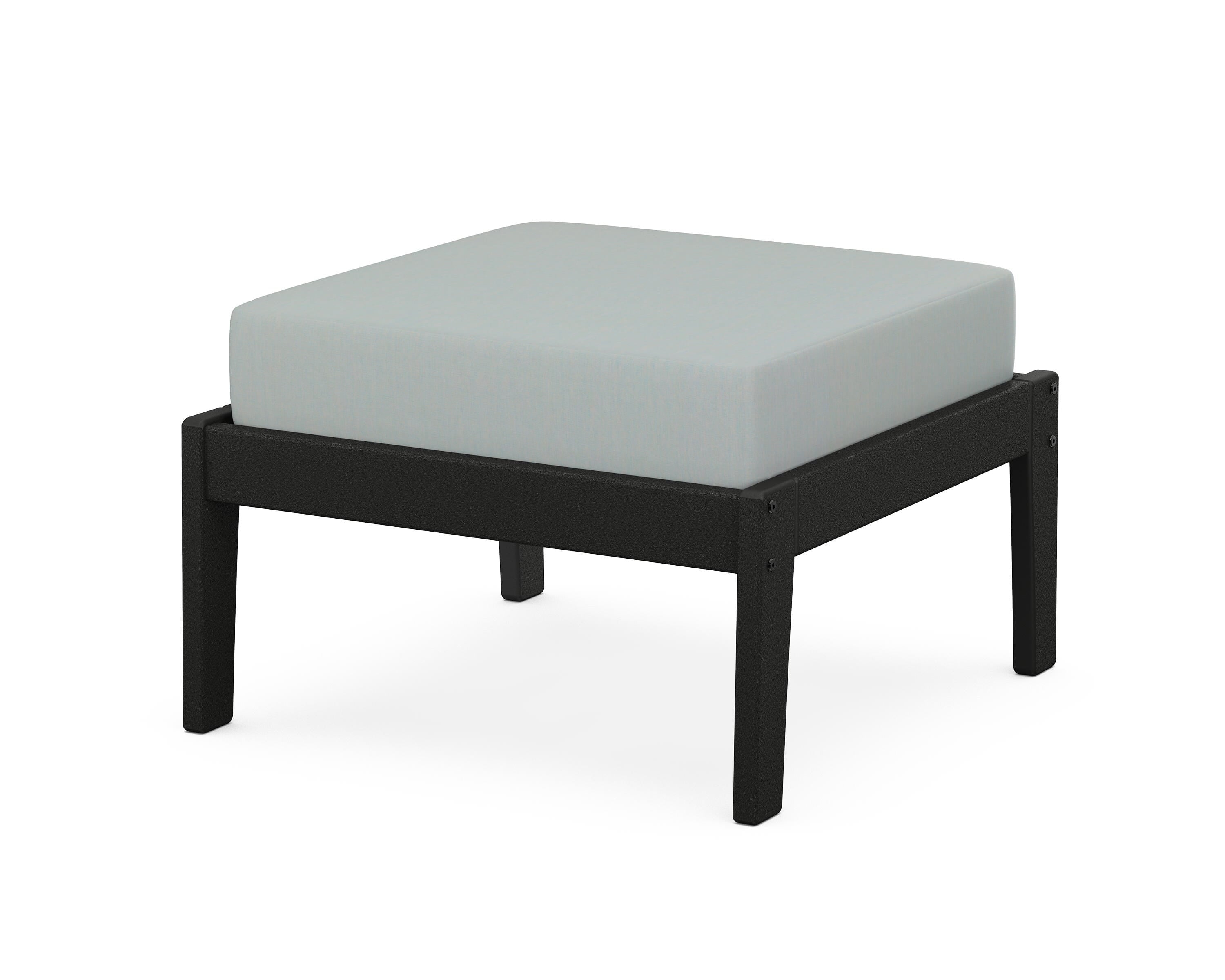Unbranded Deep Seating Ottoman in Black / Spa