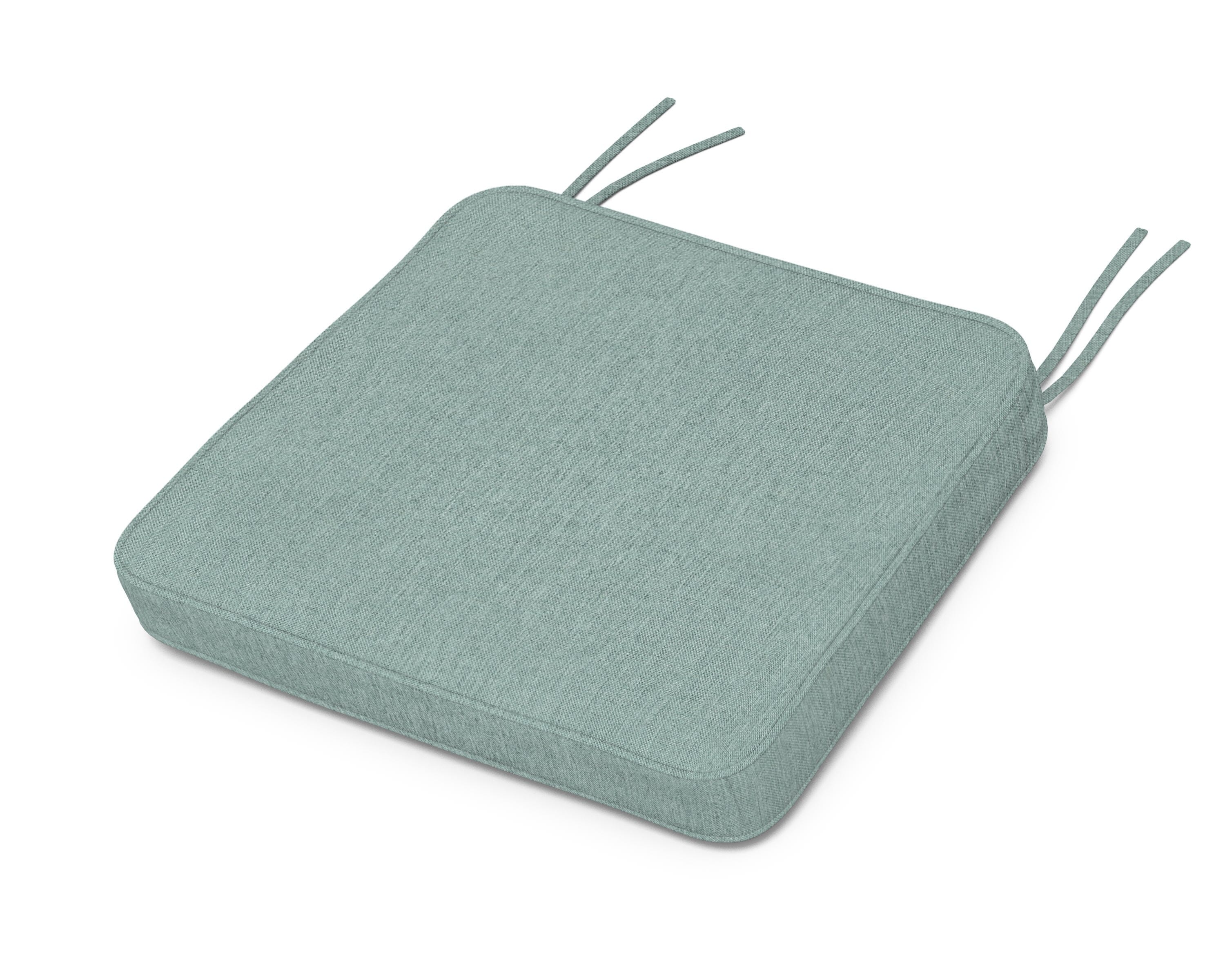 Martha Stewart by POLYWOOD® Chinoiserie Arm Chair Seat Cushion in Glacier Spa